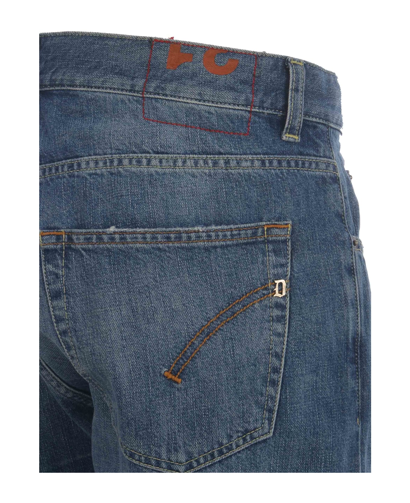 Dondup Dian Straight-leg Distressed Jeans - Azzurro デニム