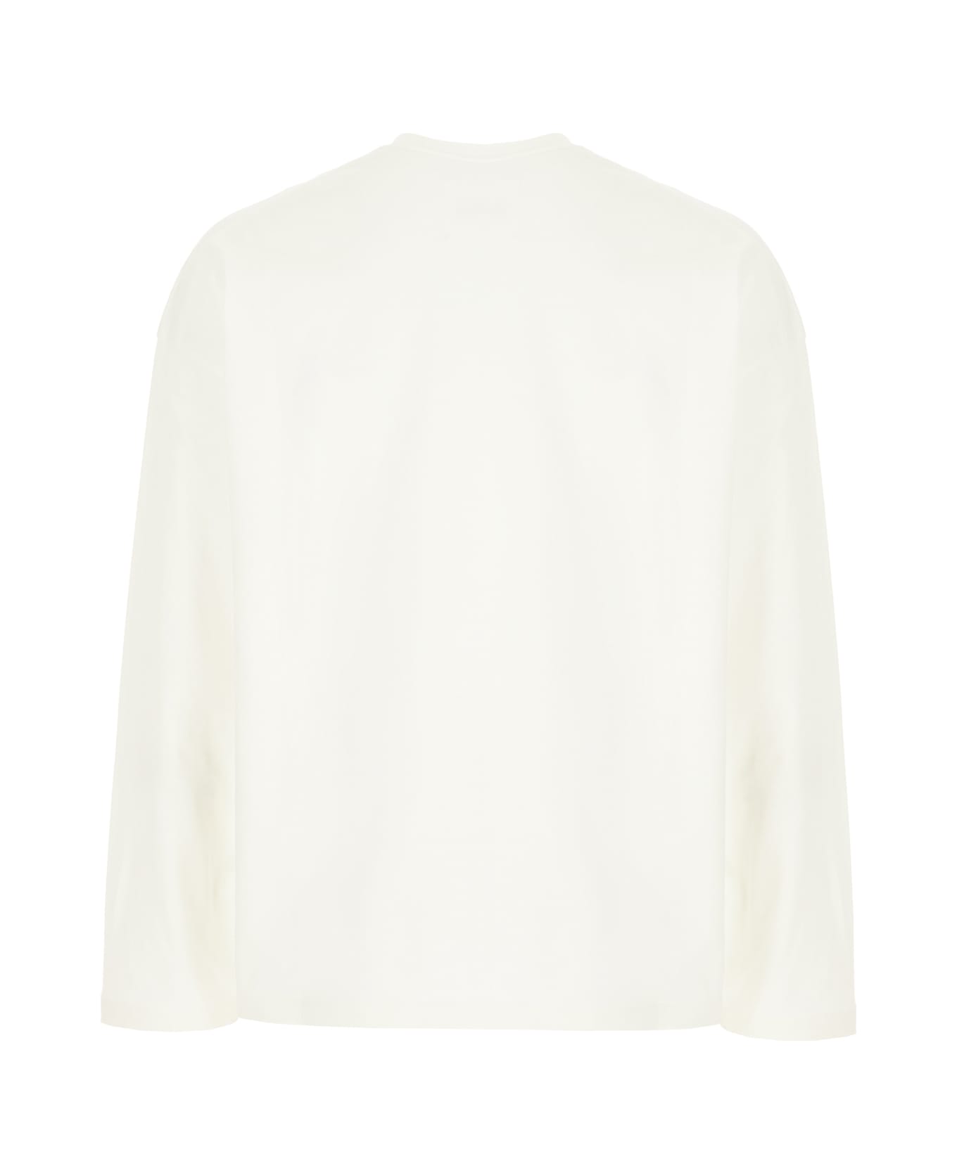 Jil Sander Ivory Cotton T-shirt - PORCELAIN