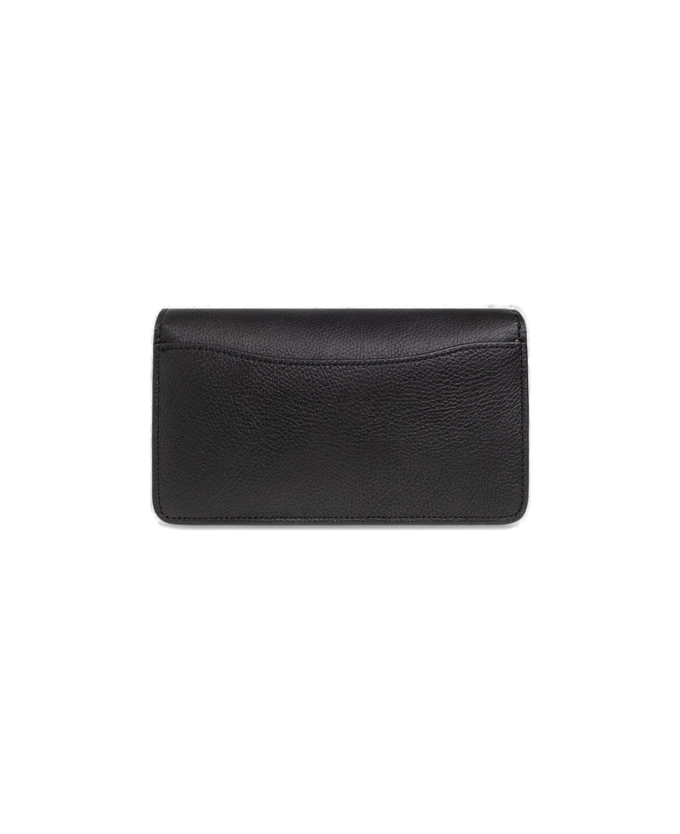 Coach Tabby Logo Plaque Chain-linked Crossbody Bag - Black