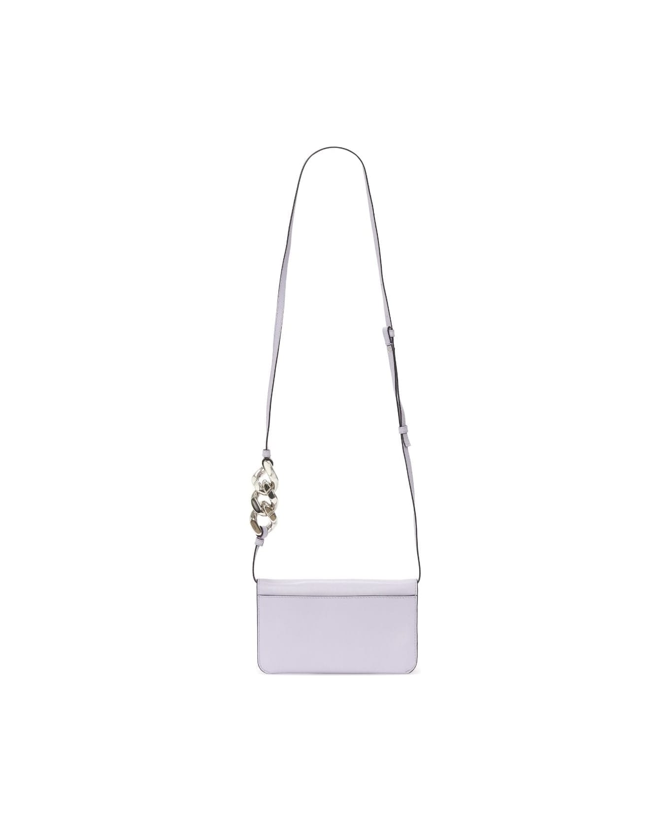 JW ANDERSON｜CROSSBAGS (CHAIN PHONE POUCH (AC0230-LA0088 JW Anderson chain-detail Phone Bag | Pink | FARFETCH