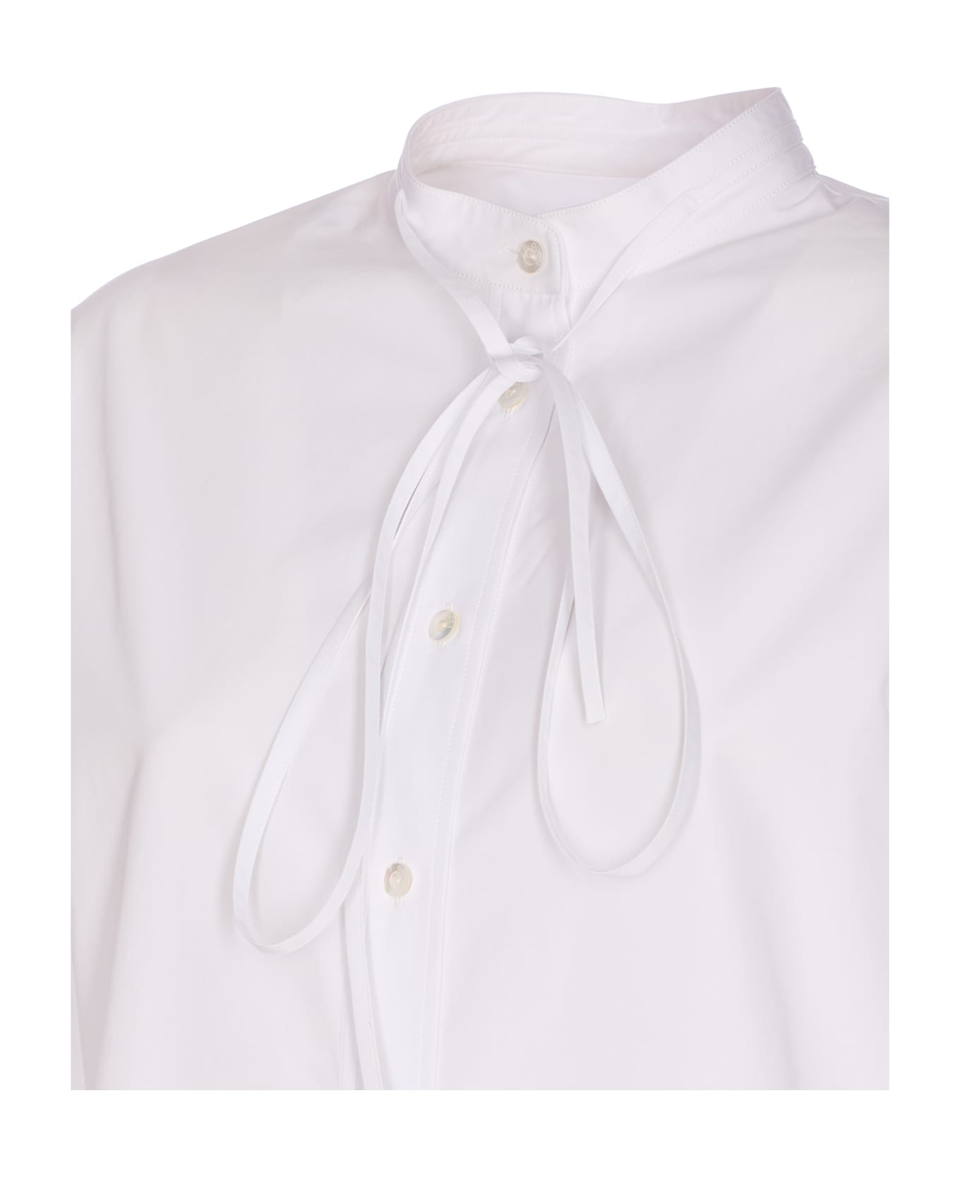 Gucci Cotton Poplin With Embroidery Shirt - White