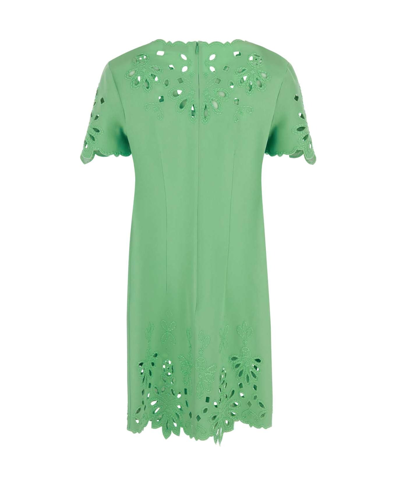 Ermanno Scervino Green Viscose Blend Dress - LIGHTGRASSGREEN ワンピース＆ドレス