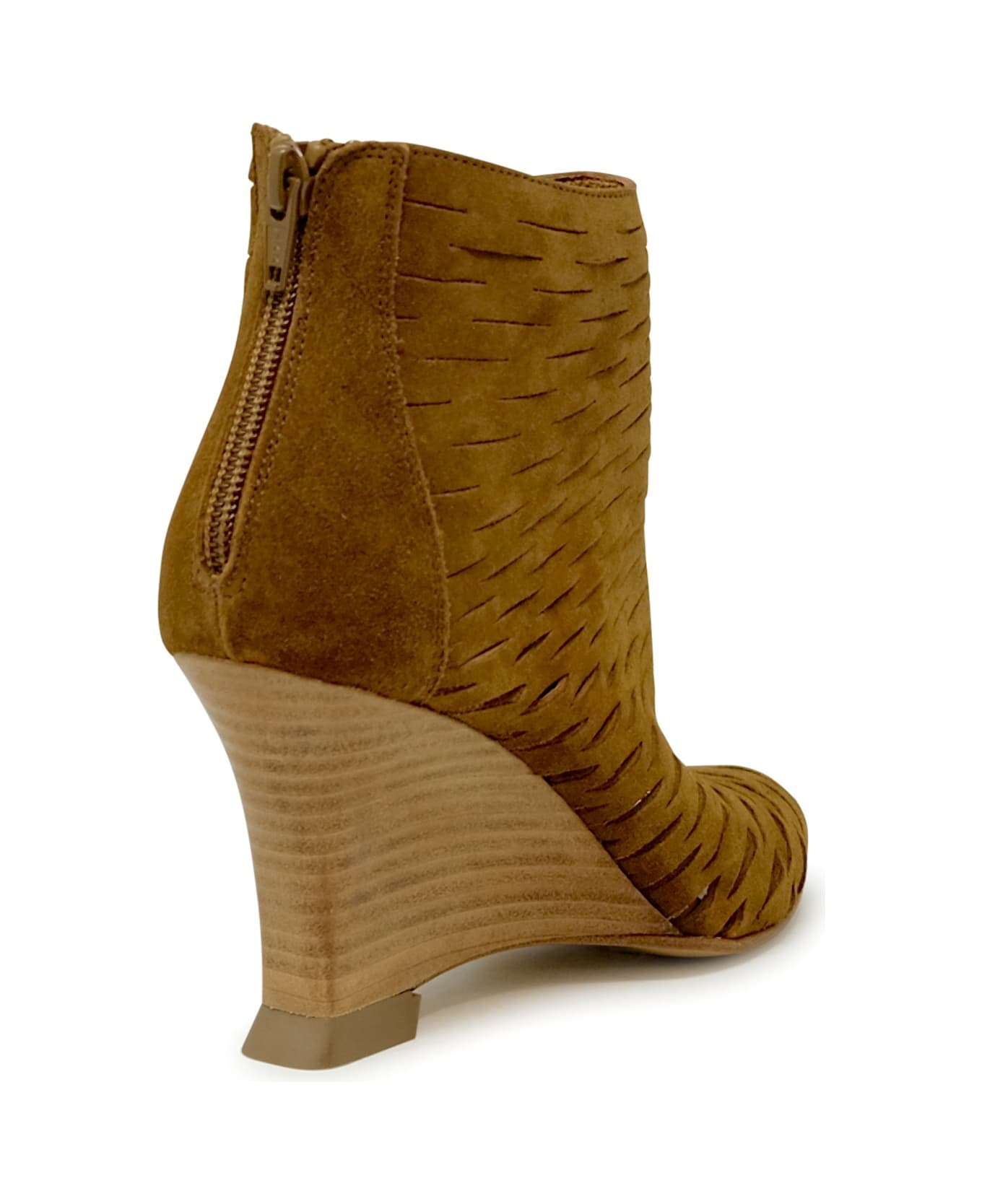 Elena Iachi Leather Sandals - BROWN