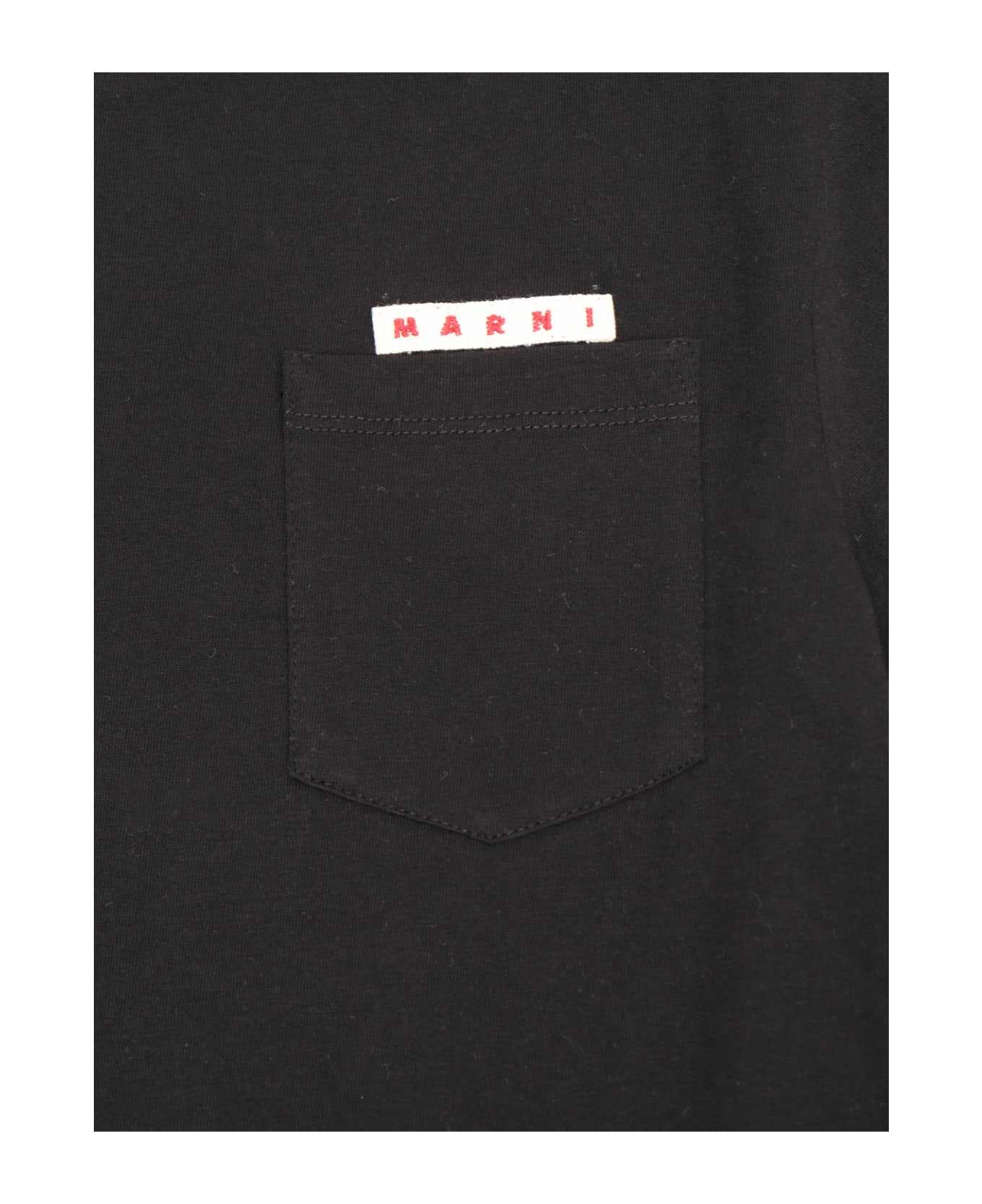 Marni Black Cotton T-shirt - BLACK