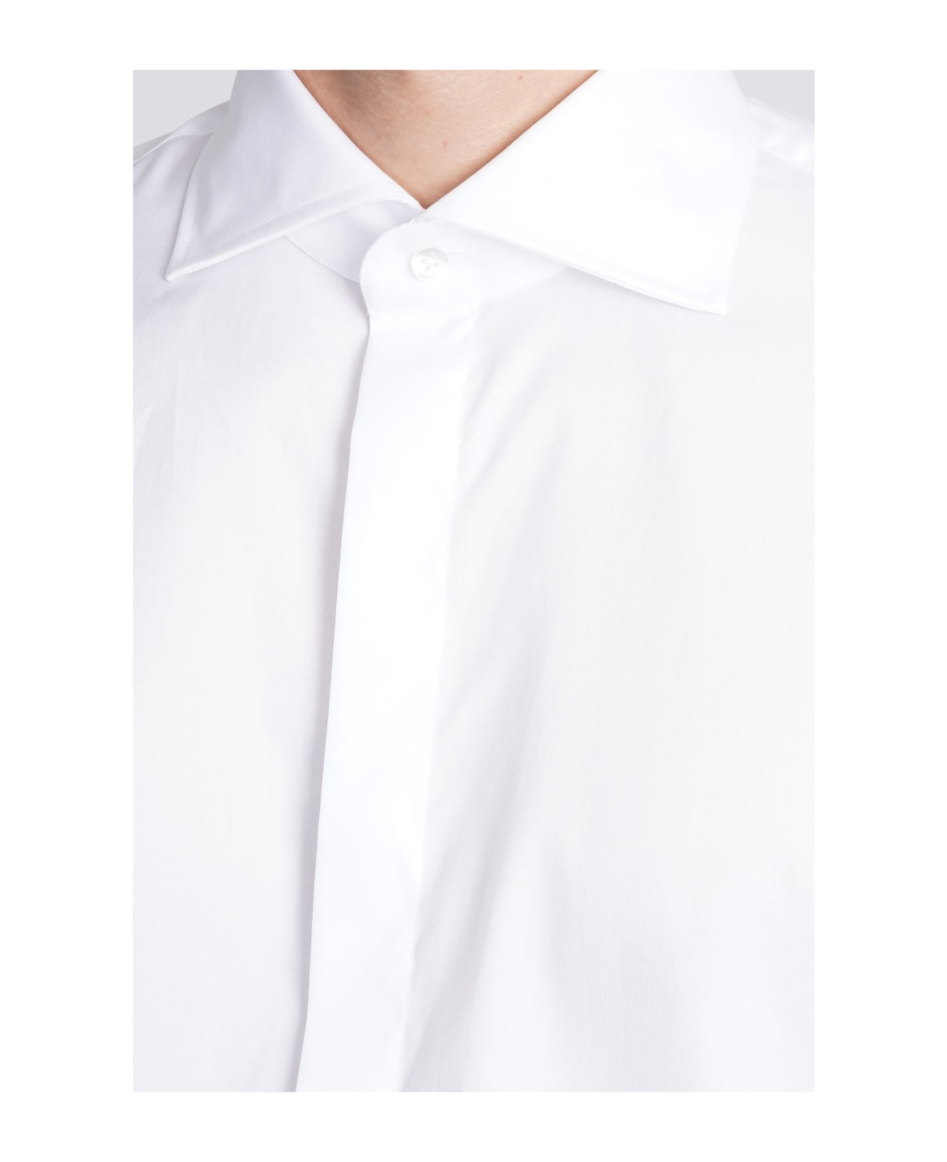 Tagliatore Shirt In White Cotton - white