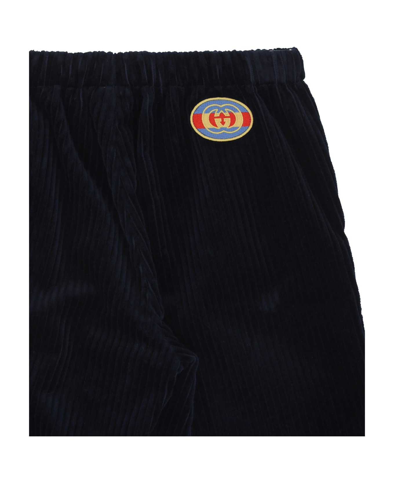 Gucci Pants For Boy - Navy ボトムス