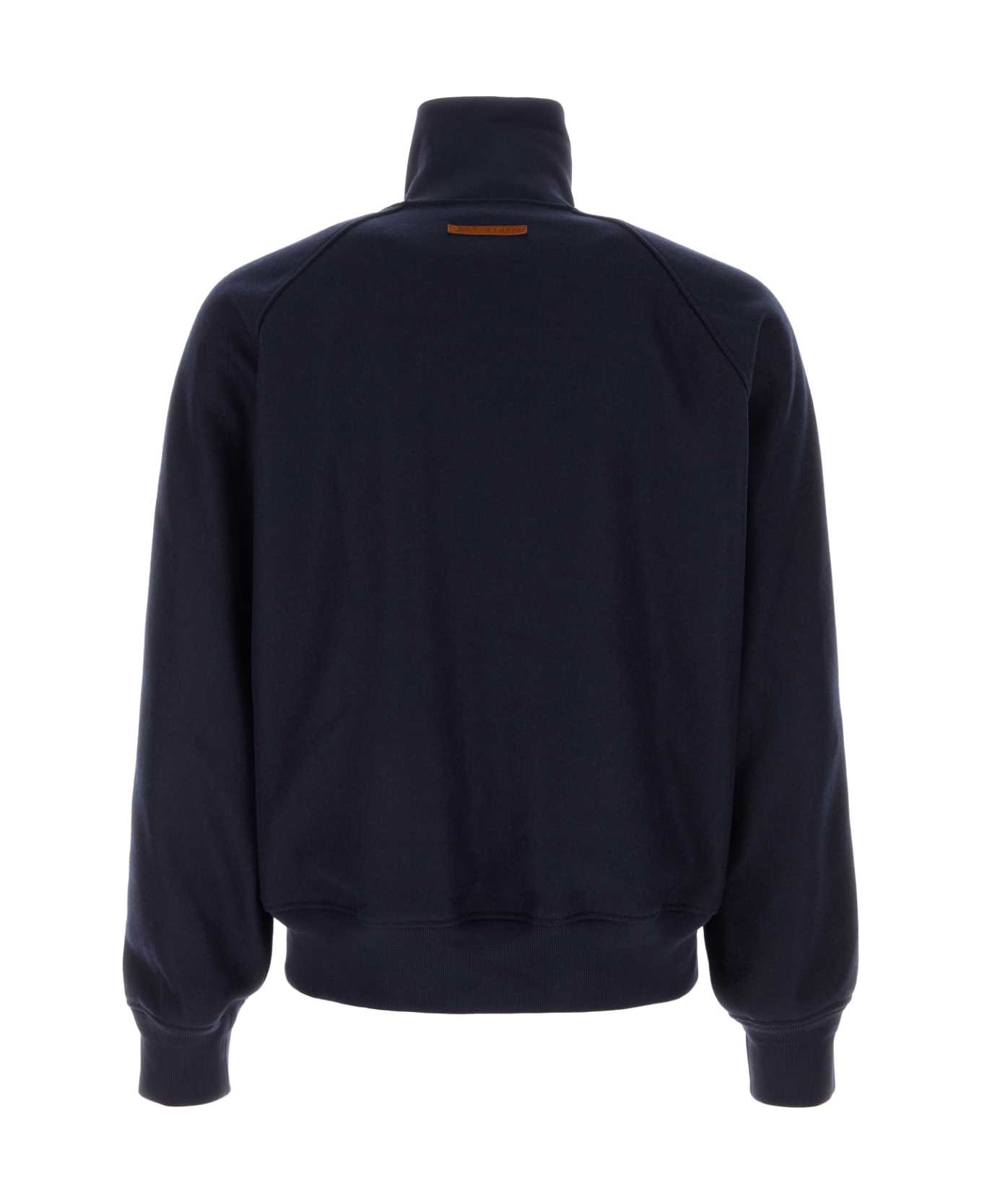 1989 Studio Dark Blue Wool Blend Sweatshirt - DARKBLUE