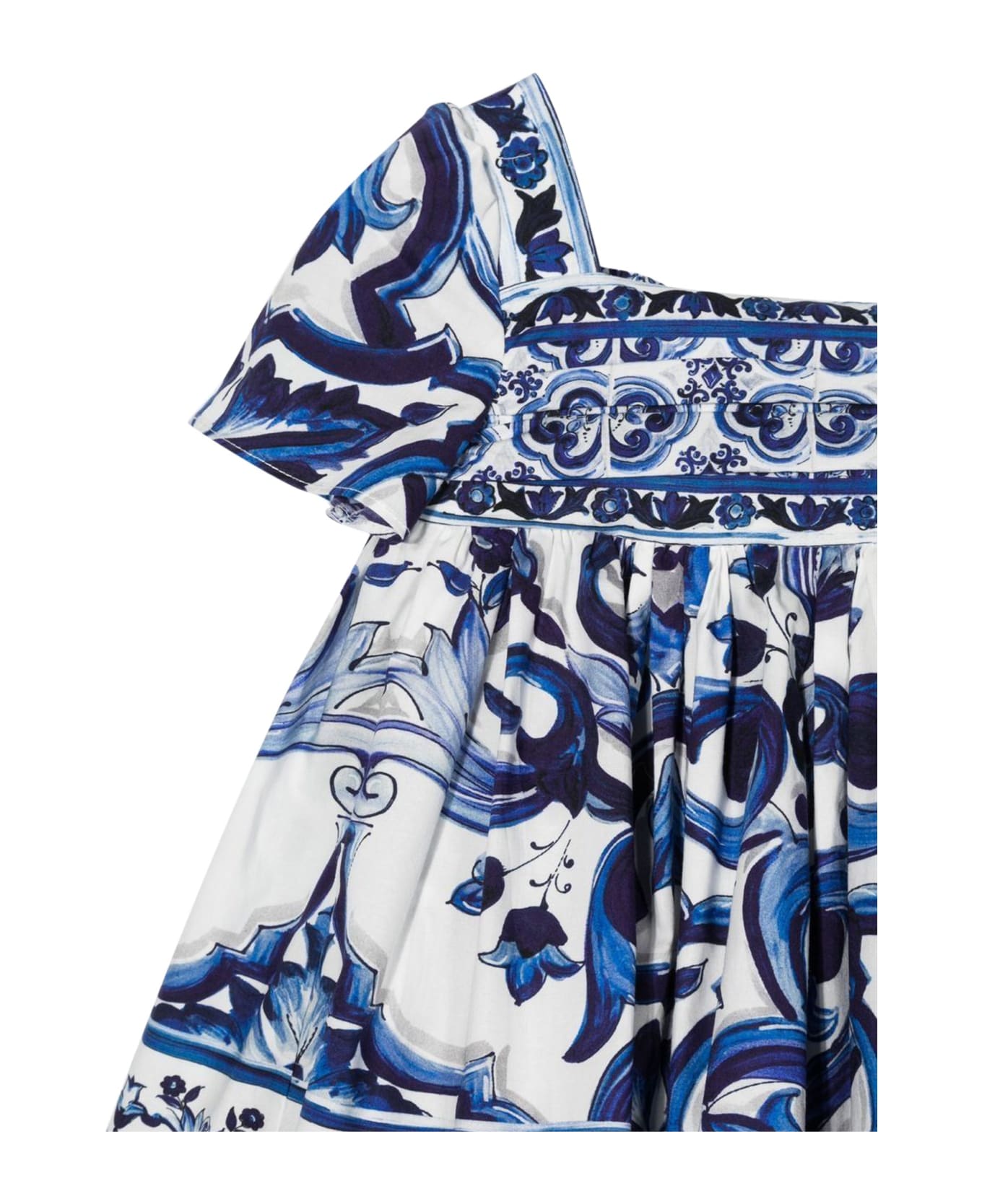 Dolce & Gabbana Abbito Tris Majolica Tiles With Coulotte - BLU