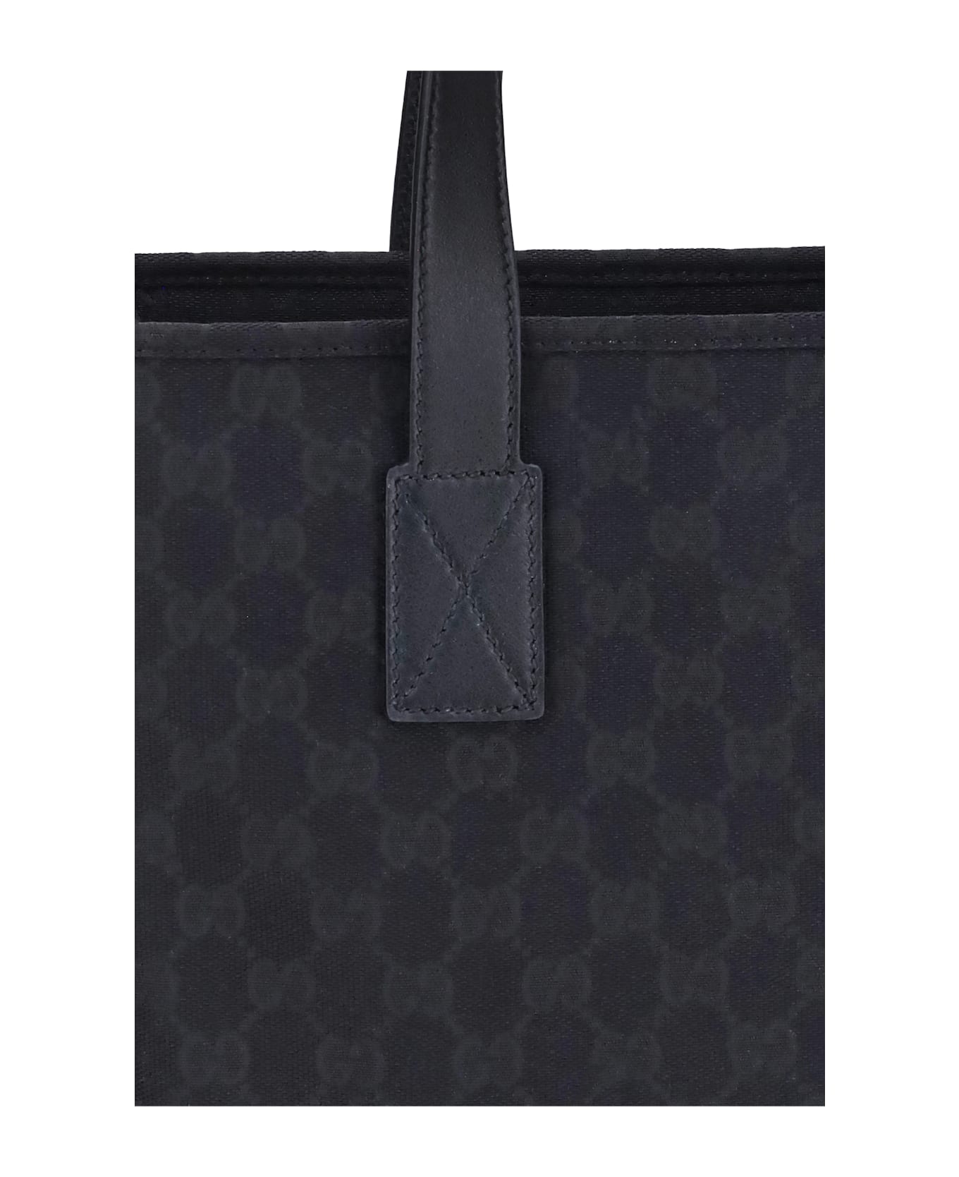 Gucci Gg Fabric Tote Bag - Black