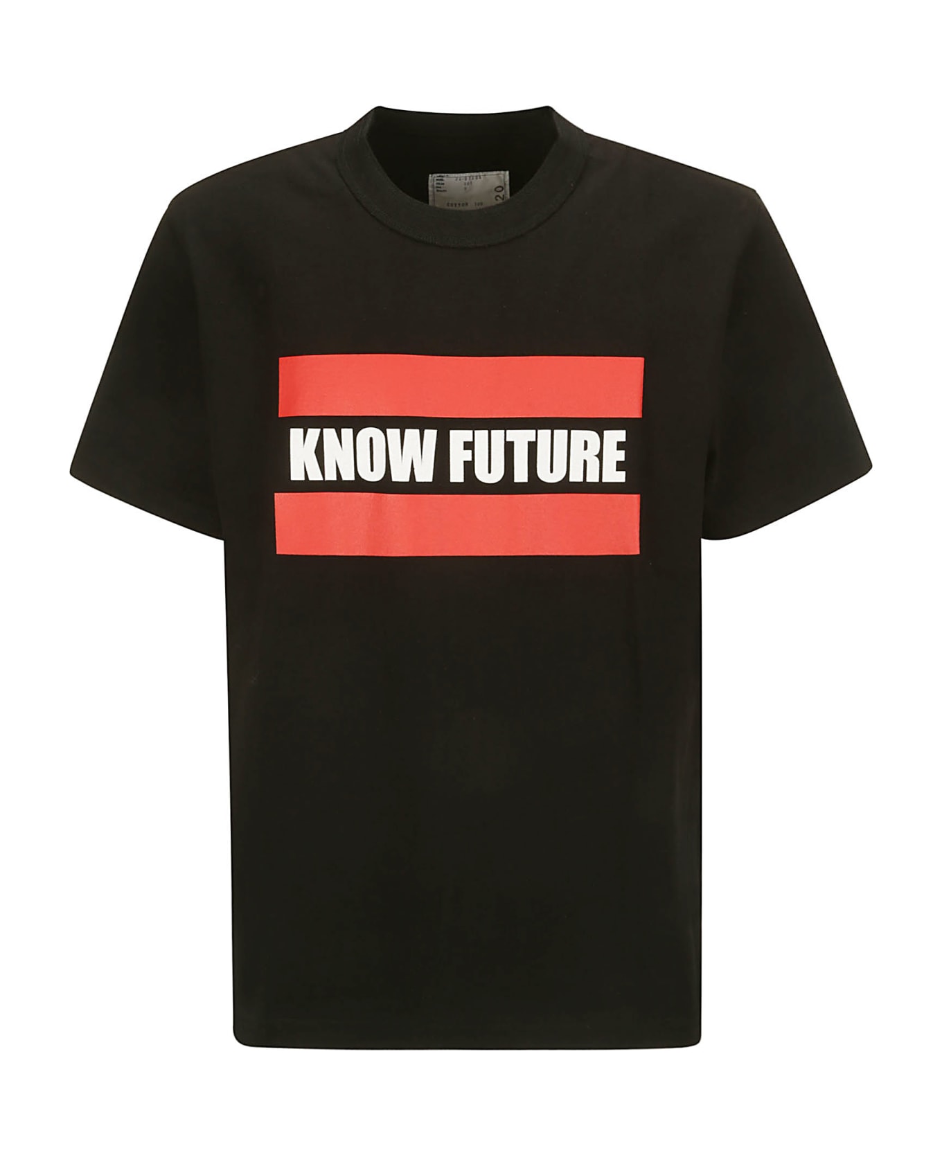 Sacai Know Future T-shirt - BLACK