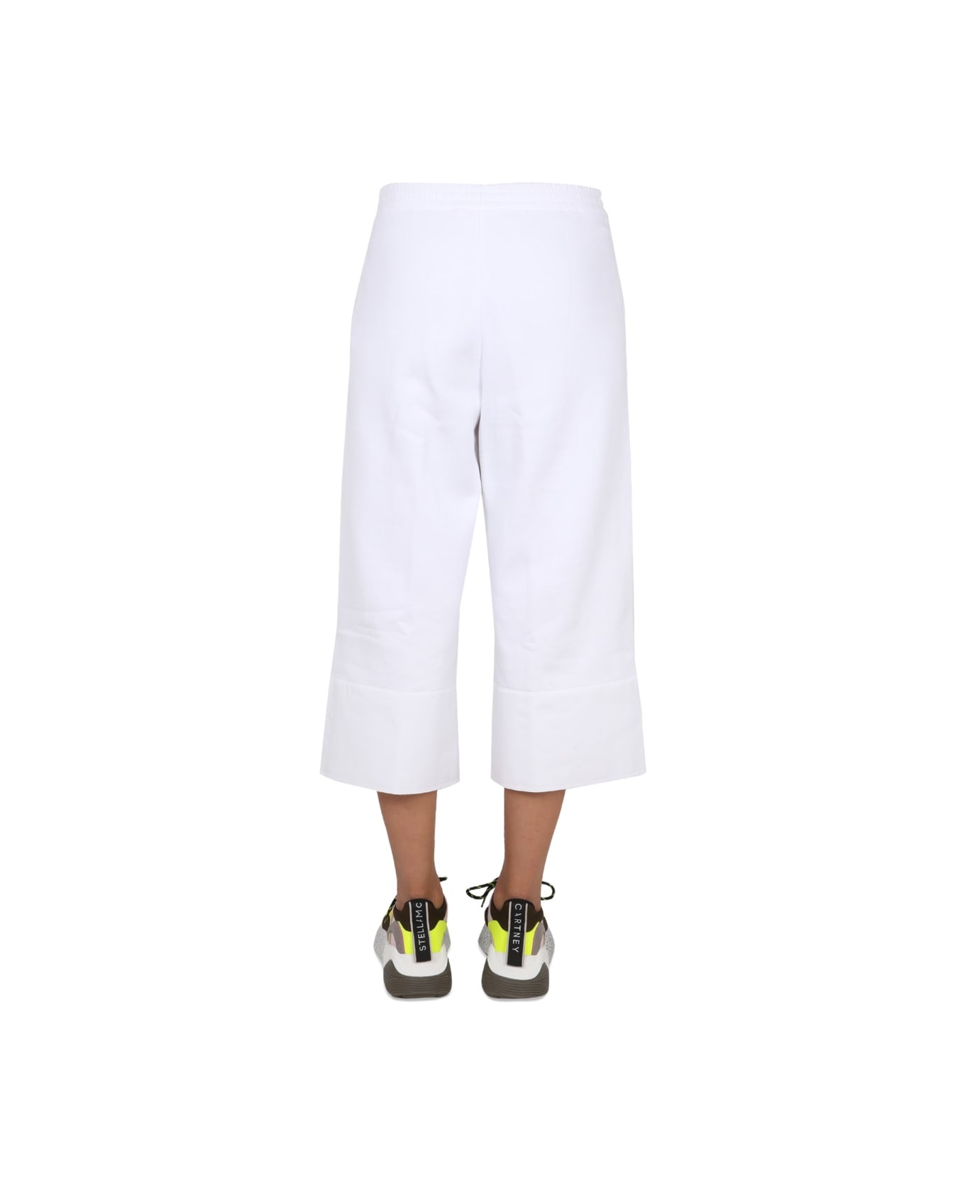 Stella McCartney Pantalone Con Ricamo Logo - WHITE
