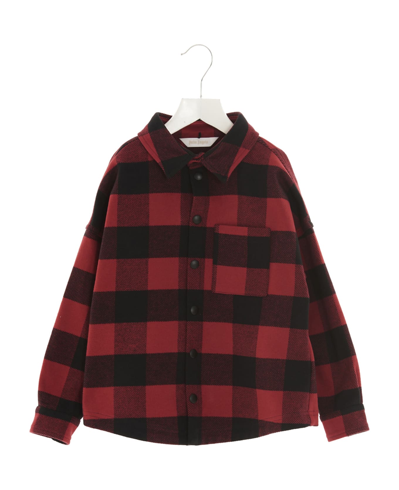 Palm Angels Logo Check Jacket - RED