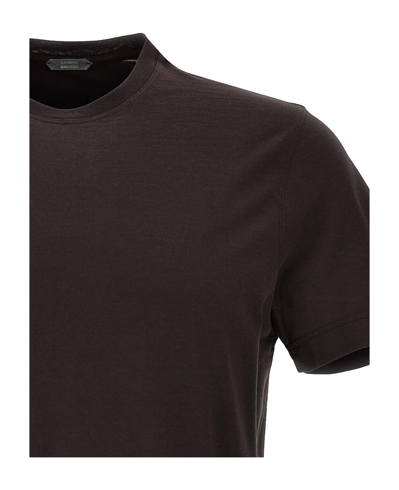 Zanone Ice Cotton T-shirt - Brown シャツ