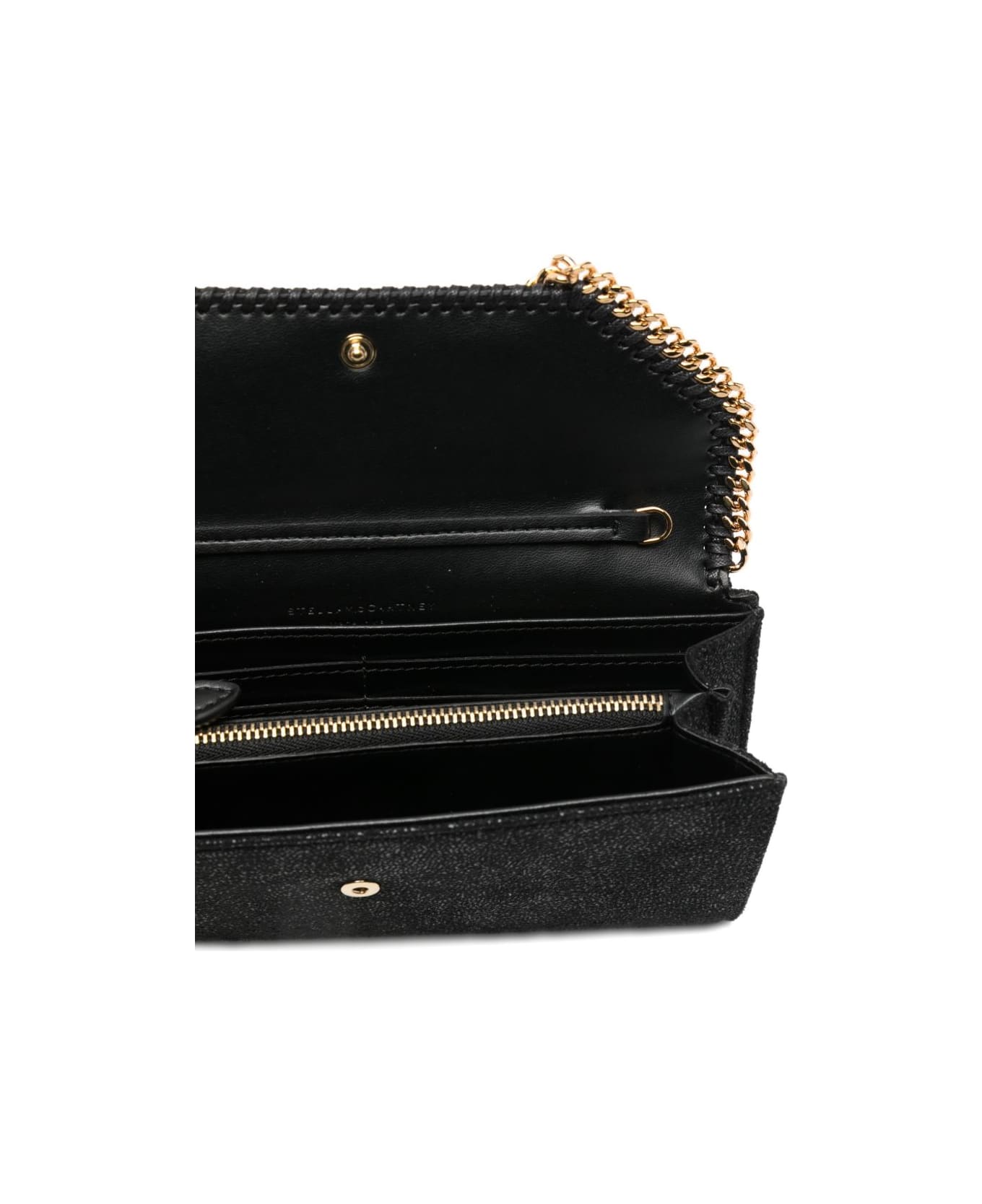 Stella McCartney Falabella Continental Wallet - Black