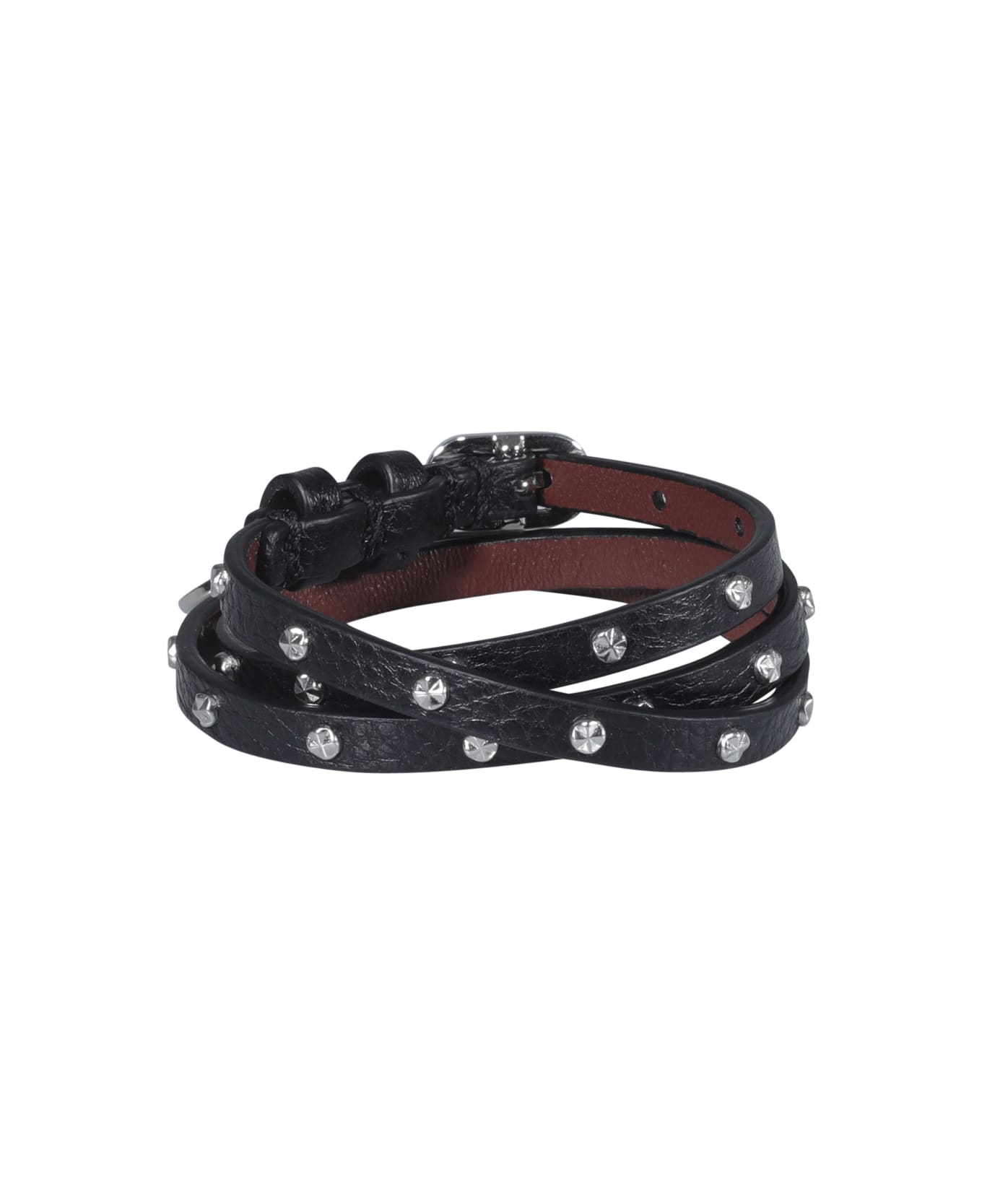 Alexander McQueen Multi Wrap Skull Bracelet - Black