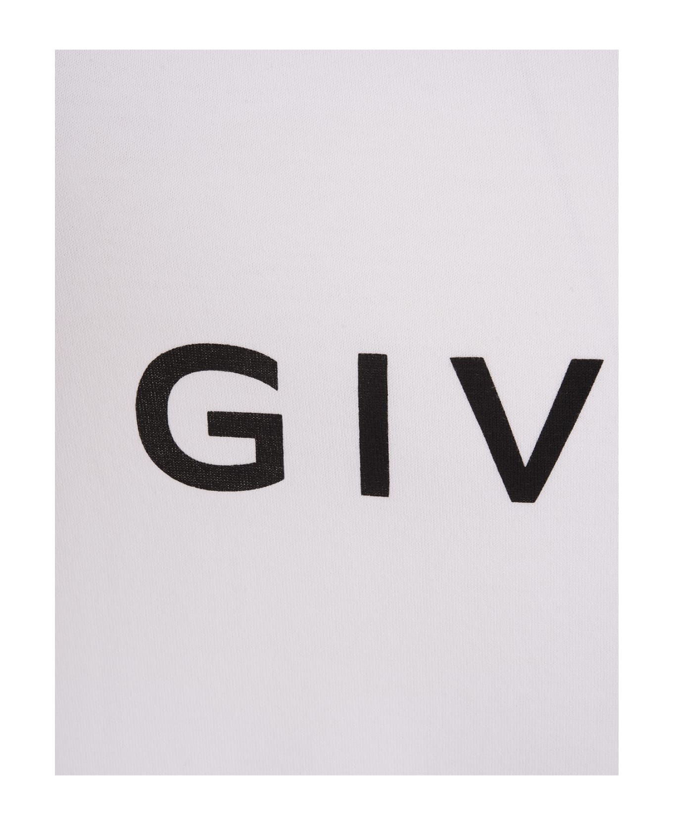 Givenchy White T-shirt With Givenchy Archetype Print On Front - White