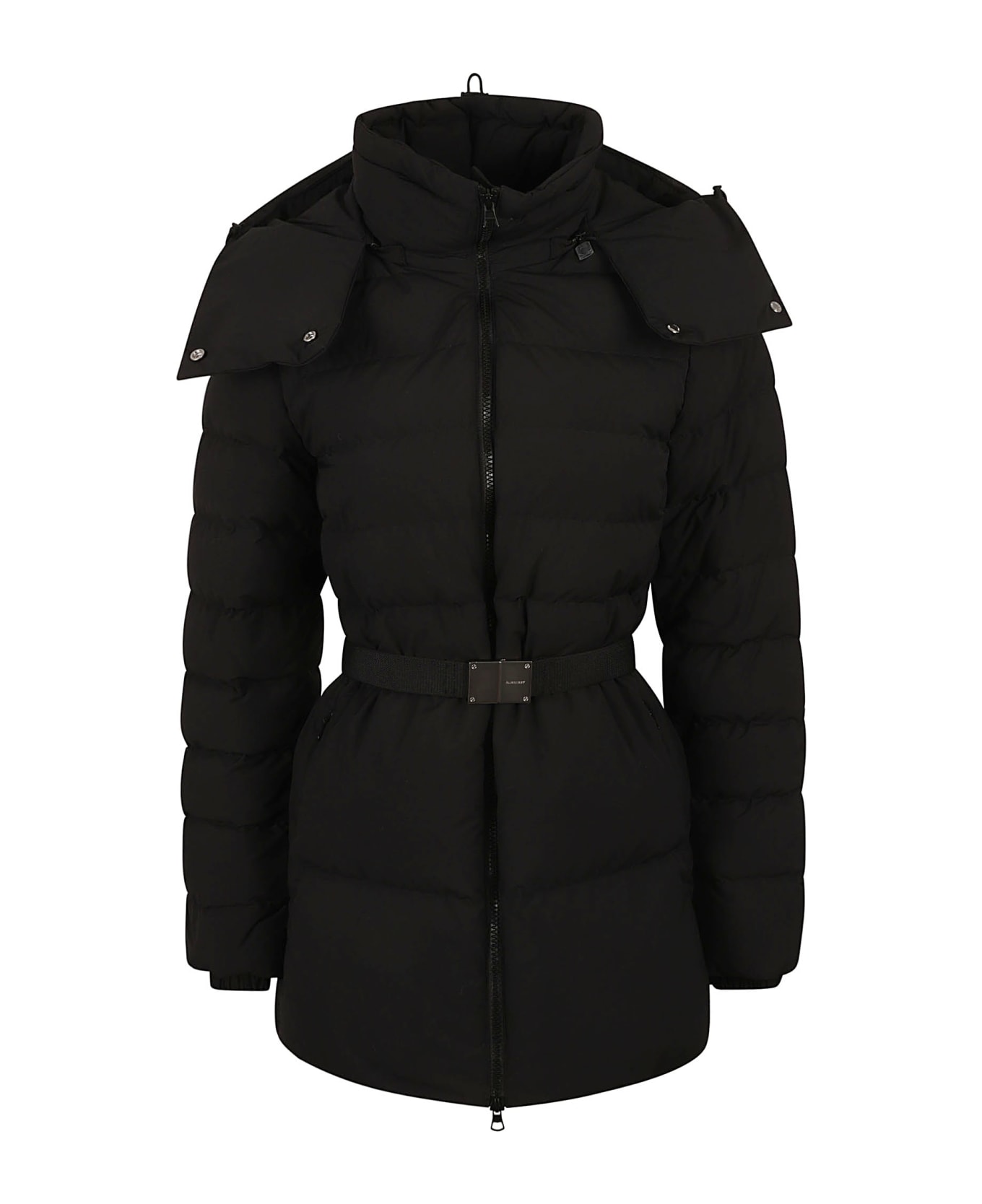 Burberry Belted Padded Jacket - Black