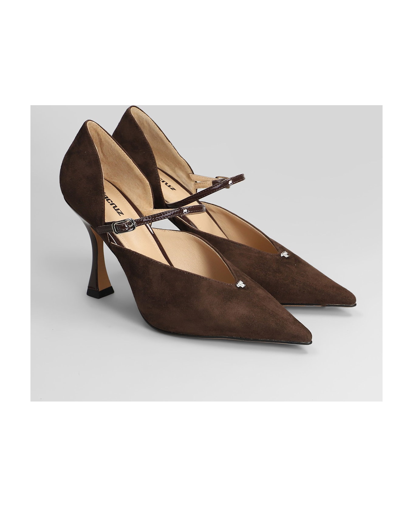 Lola Cruz Pumps In Brown Suede - brown