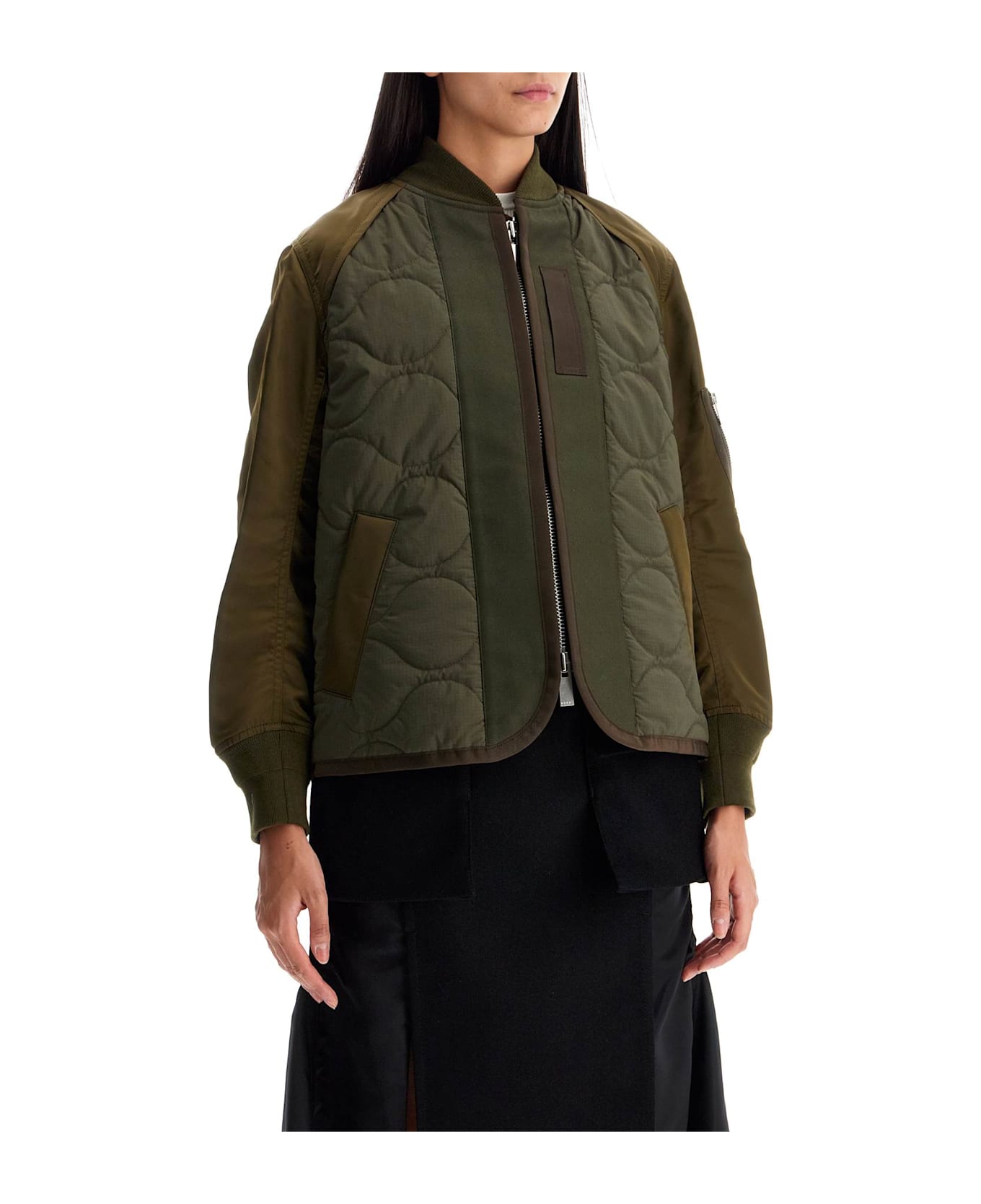 【送料&関税込】Sacai Hybrid Nylon And Ripstop Jacket Sacai Hybrid Nylon And Ripstop Jacket | italist