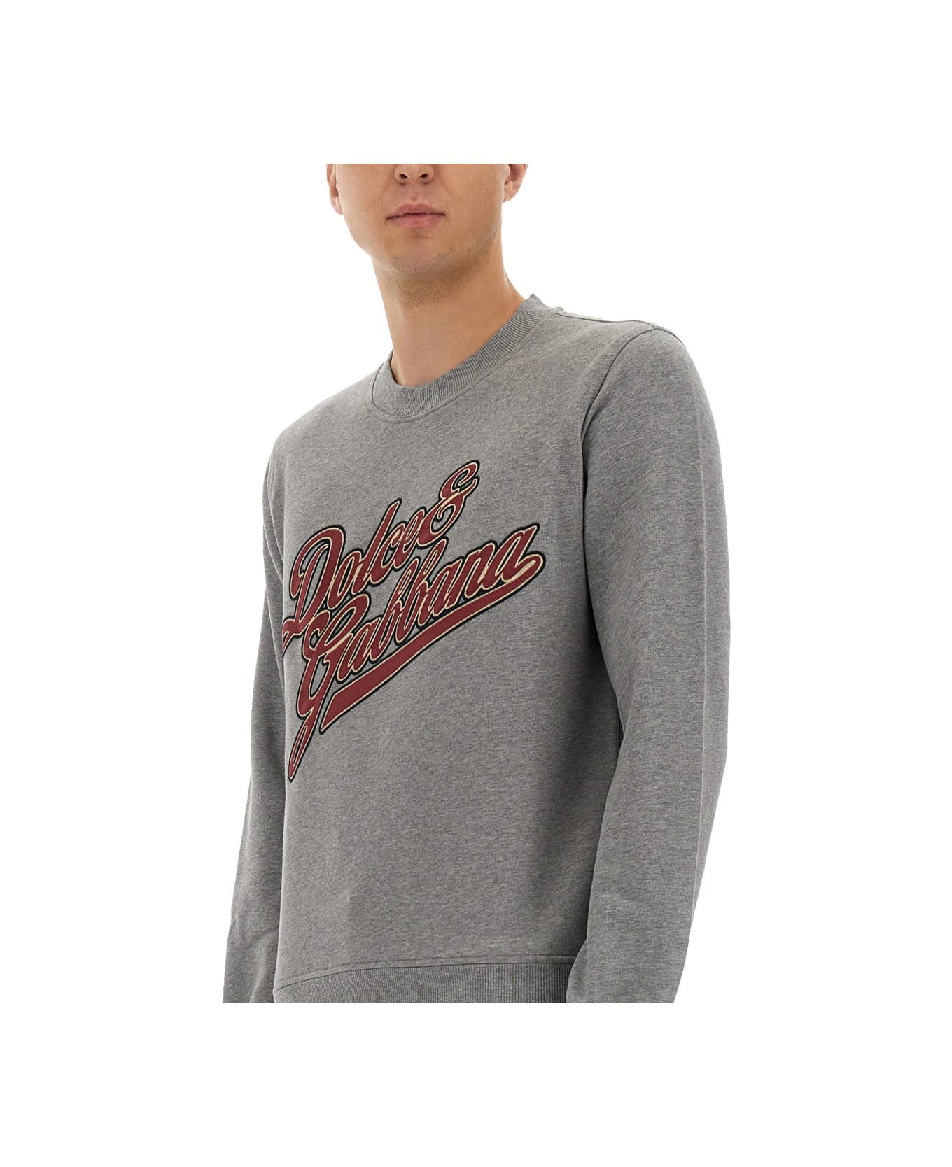 Dolce 
Gabbana Jersey With Embroidery - GREY