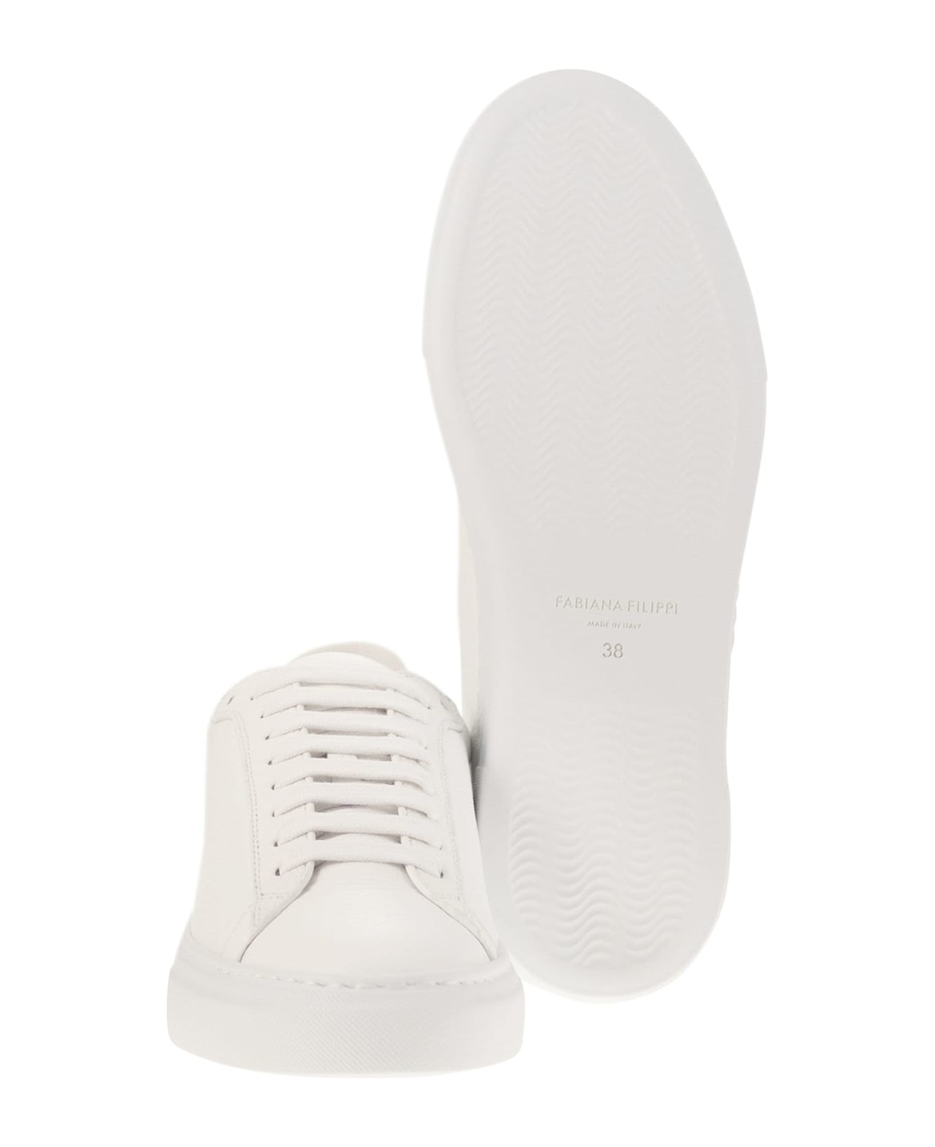 Fabiana Filippi Leather Sneaker - White