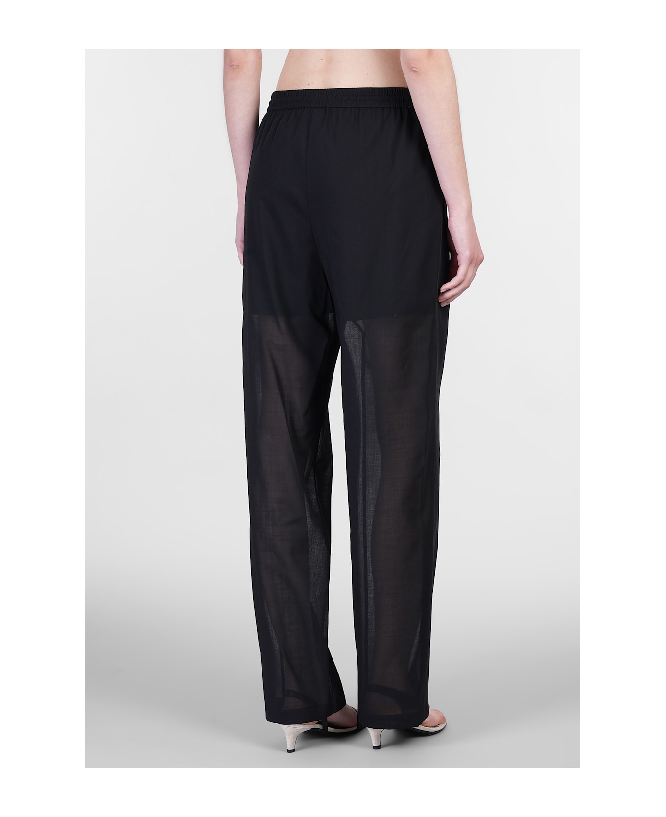 Theory Pants In Black Wool - black