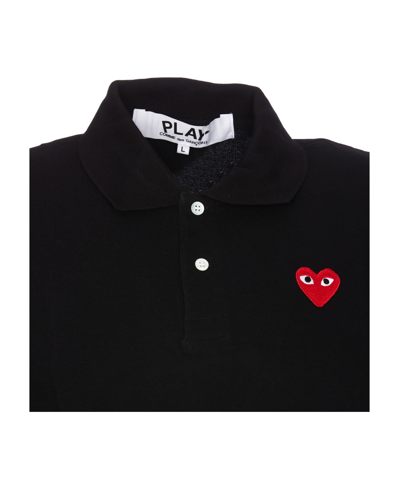 Comme des Garçons Play Play Polo Shirt - Black name:472