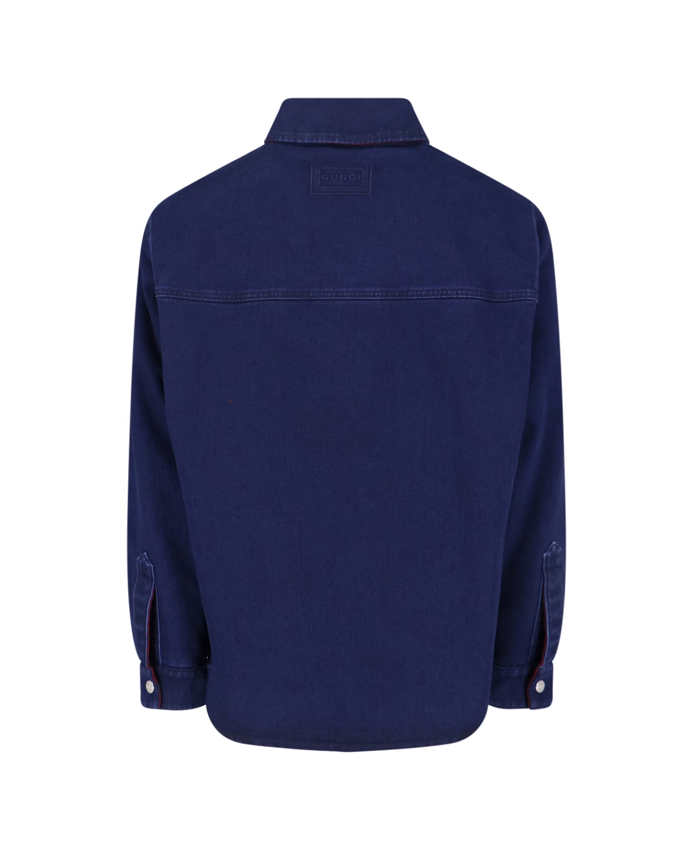 Gucci Reversible Denim And Flannel Shirt - Blue