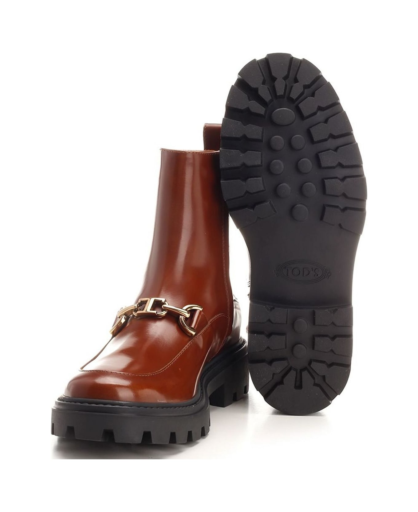 Tod's Leather Ankle Boot - Brown