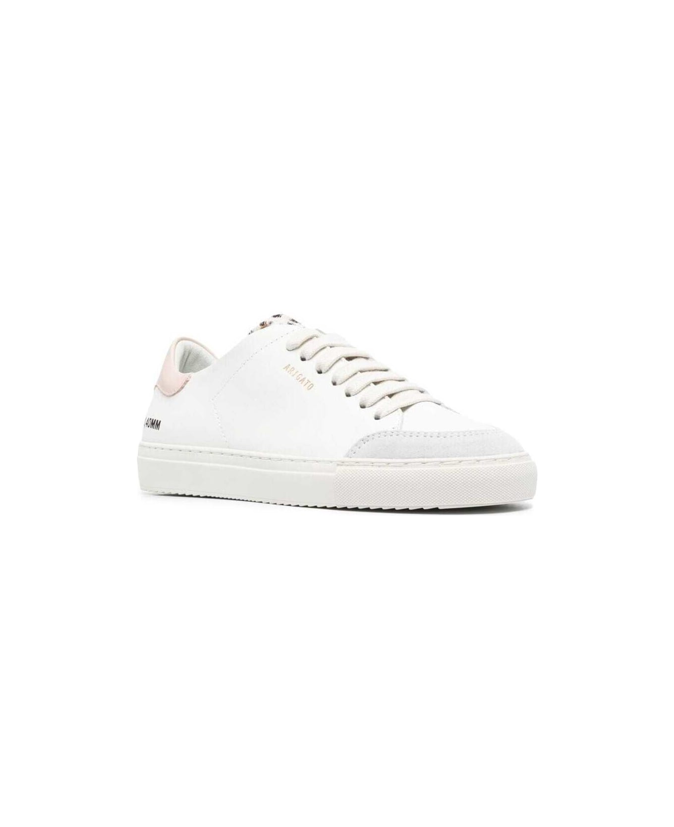 Axel Arigato 'clean 90' White Low Top Sneaker With Lepard Tab In Leather Woman - White スニーカー