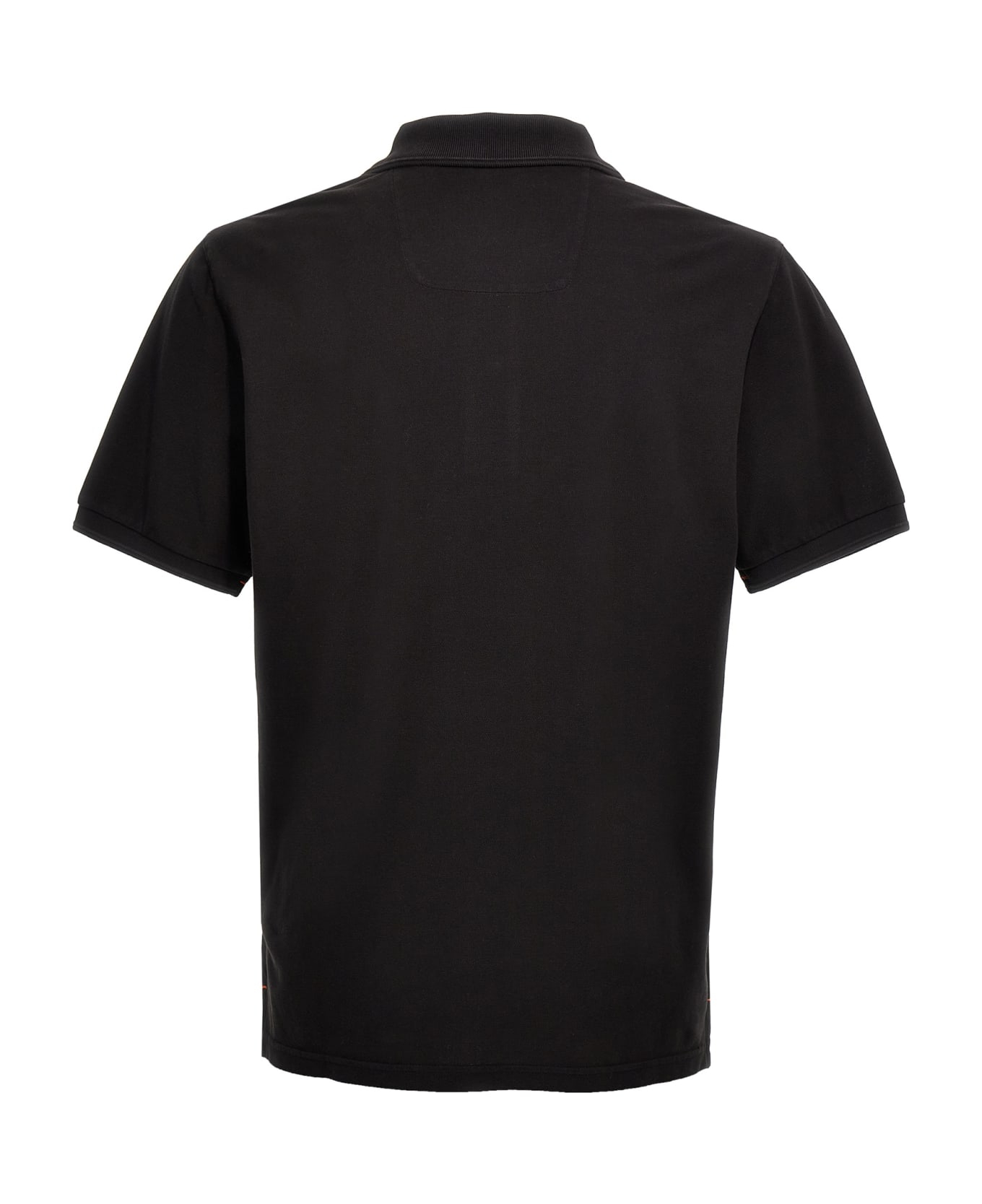 Parajumpers Logo Patch Polo Shirt - Black  