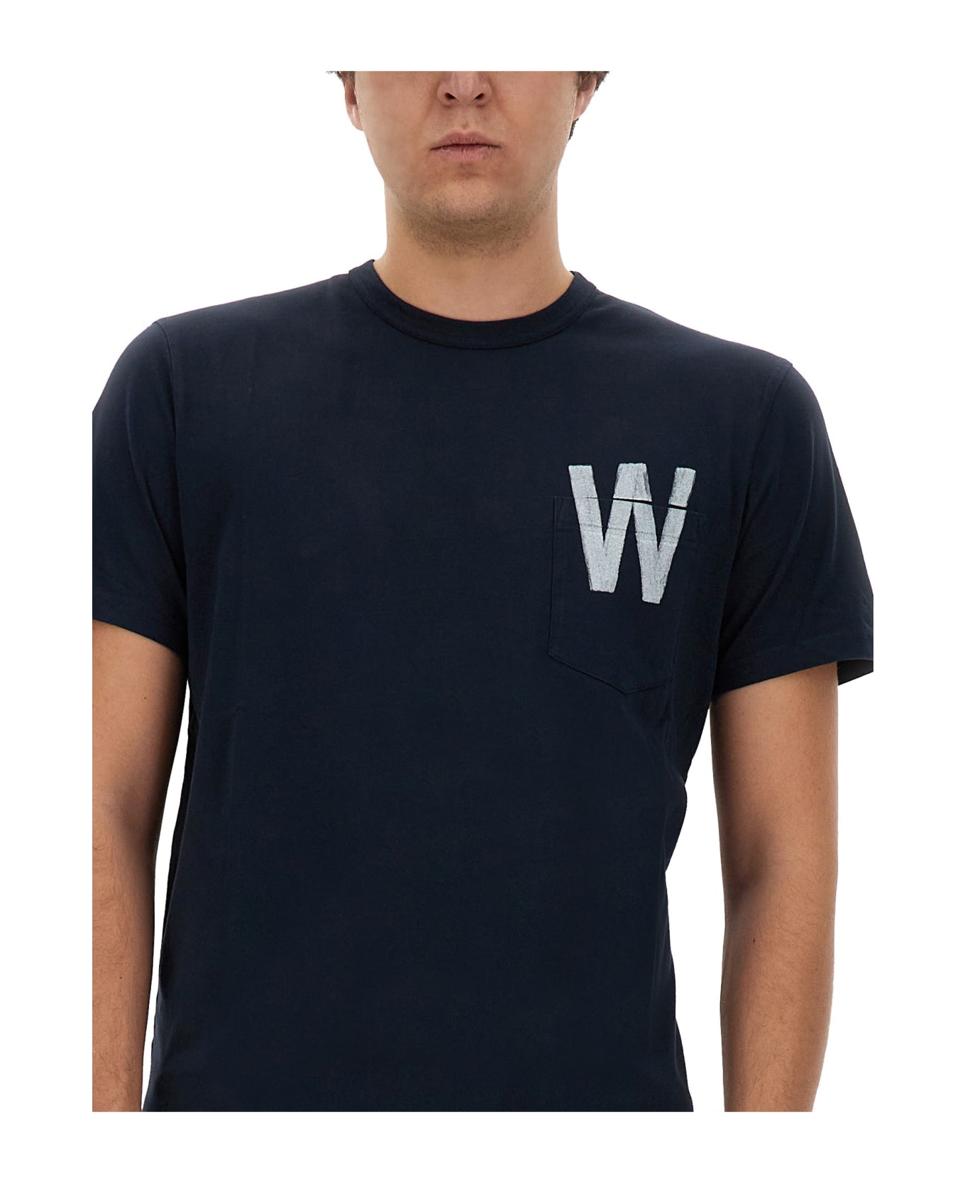 Woolrich T-shirt With Logo - BLU