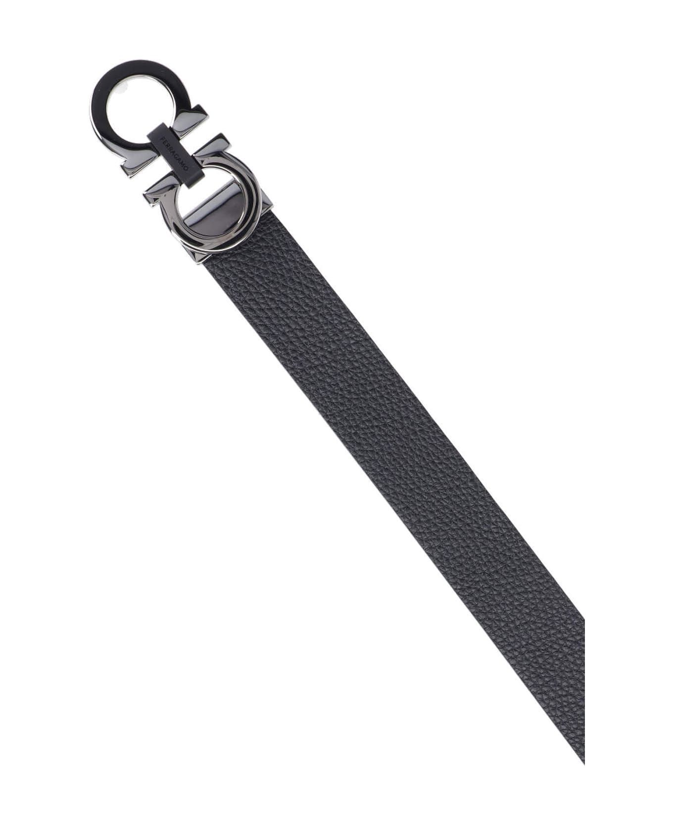 Ferragamo 
gancini
 Reversible Belt - BLACK