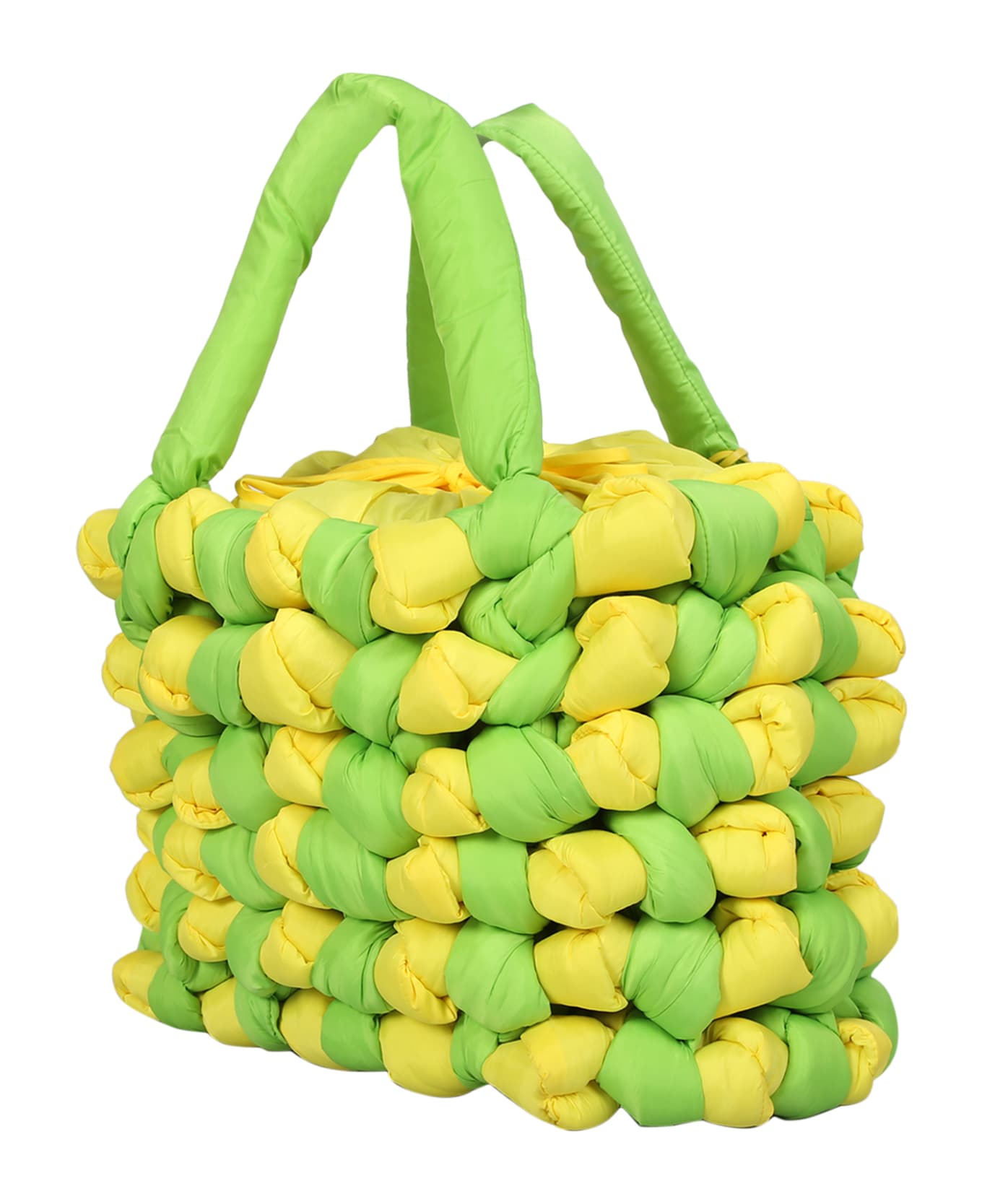 J.W. Anderson Large Knotted Lime Green/yellow Bag - Green トートバッグ