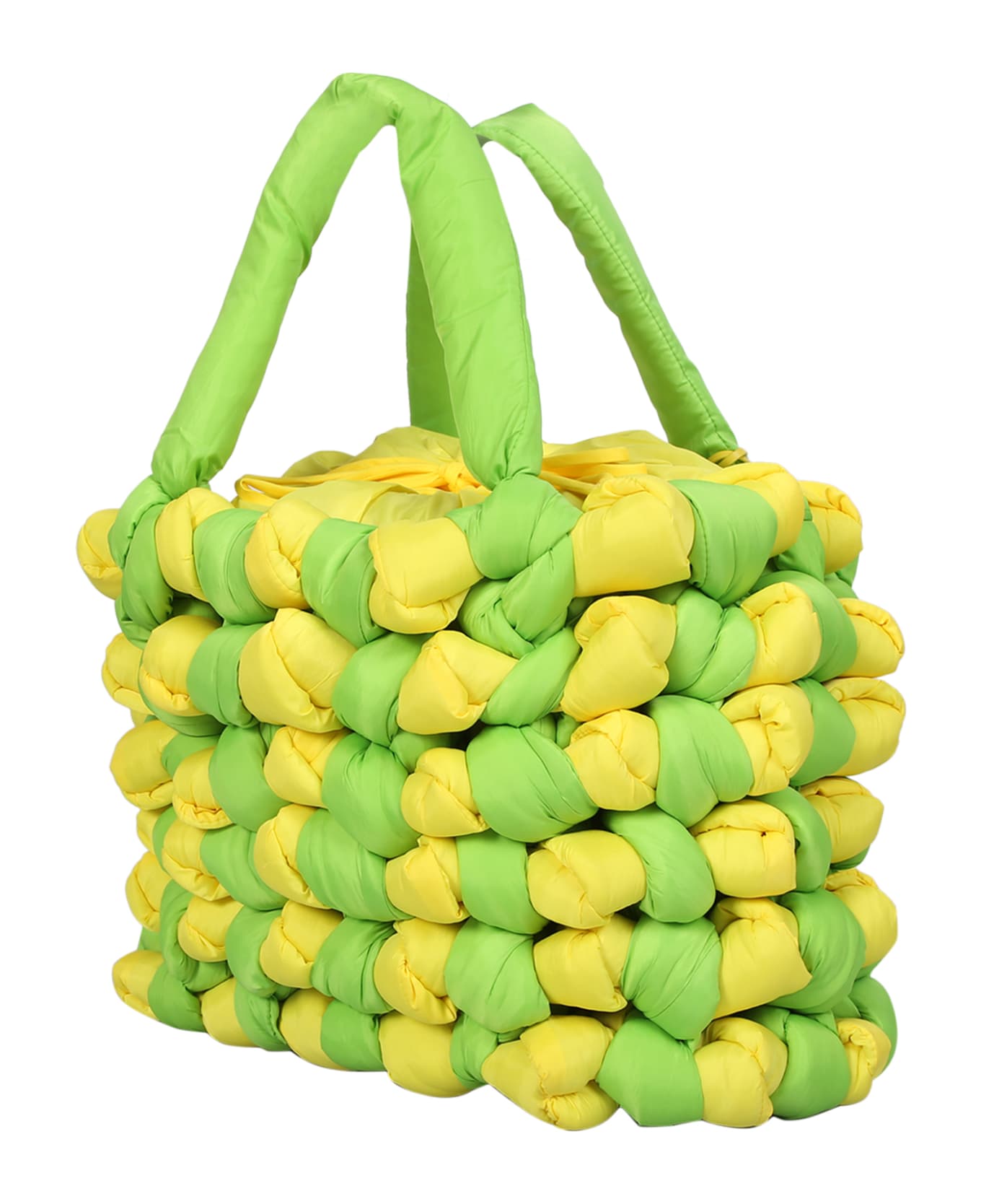 J.W. Anderson Large Knotted Lime Green/yellow Bag - Green