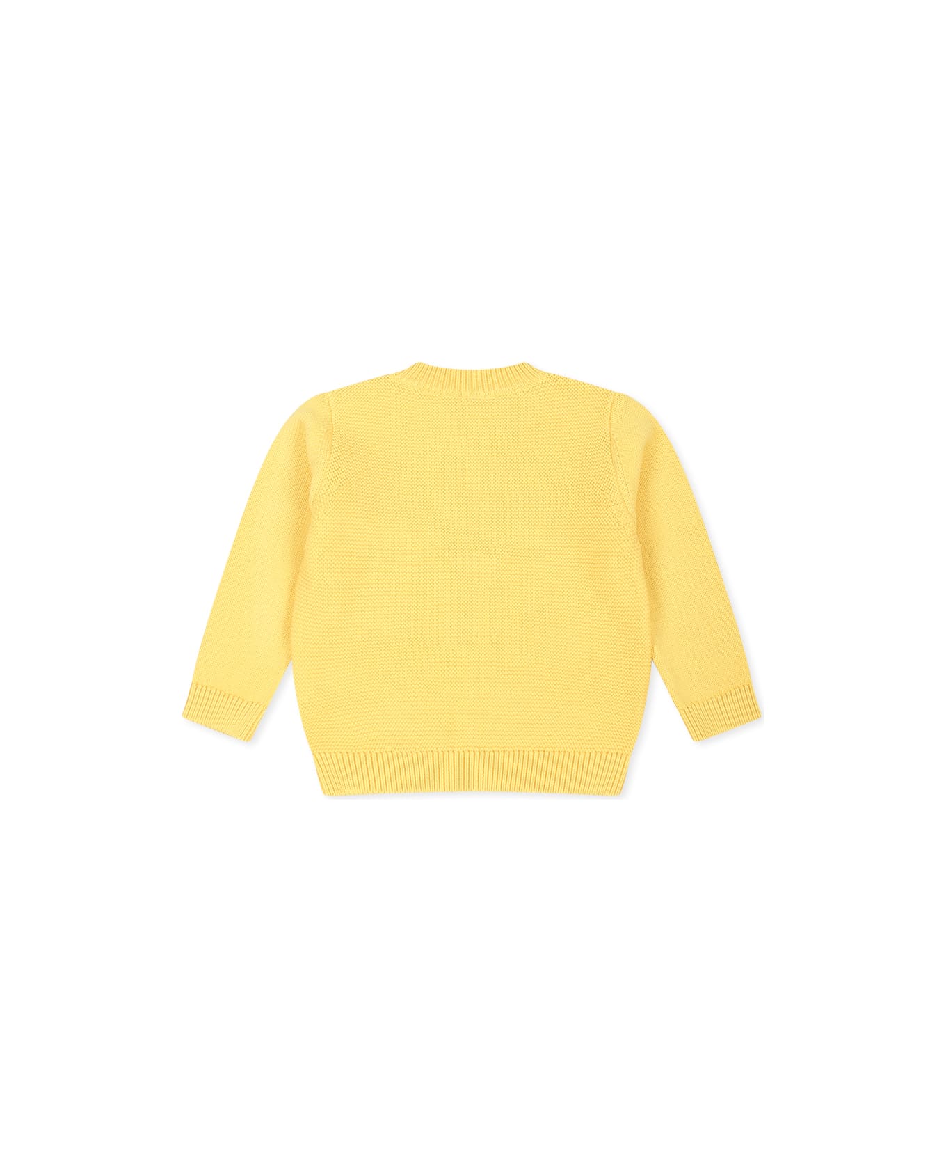 Stella McCartney Kids Yellow Sweater For Baby Boy With Chick - Yellow