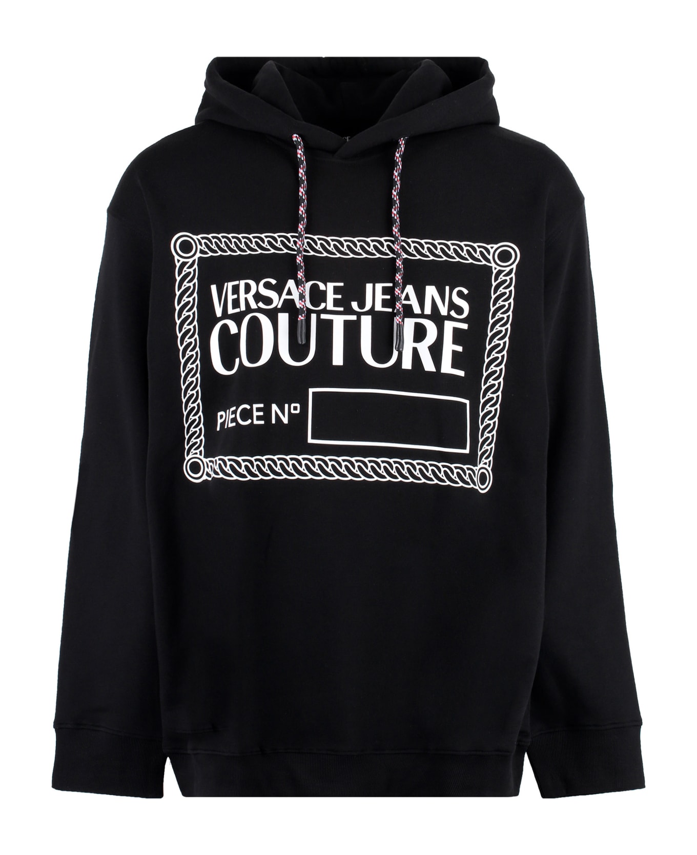 Versace Jeans Couture Cotton Hoodie - black