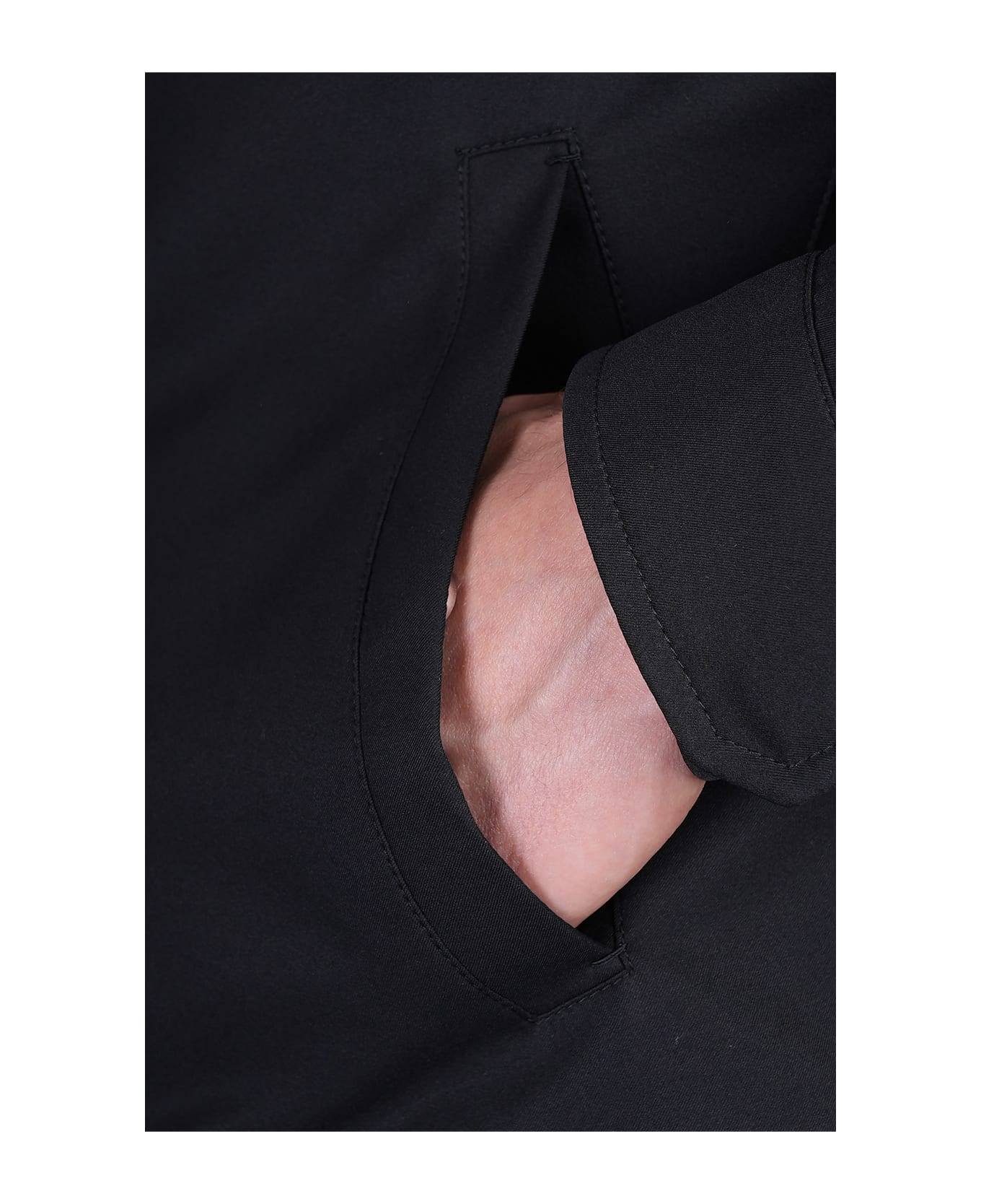 Zegna Casual Jacket In Black Polyester - black