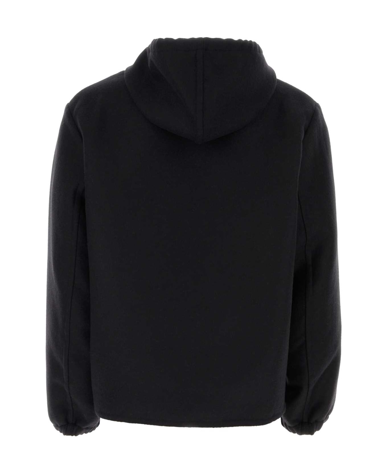 Givenchy Black Wool Blend Sweatshirt - BLACKGREY フリース