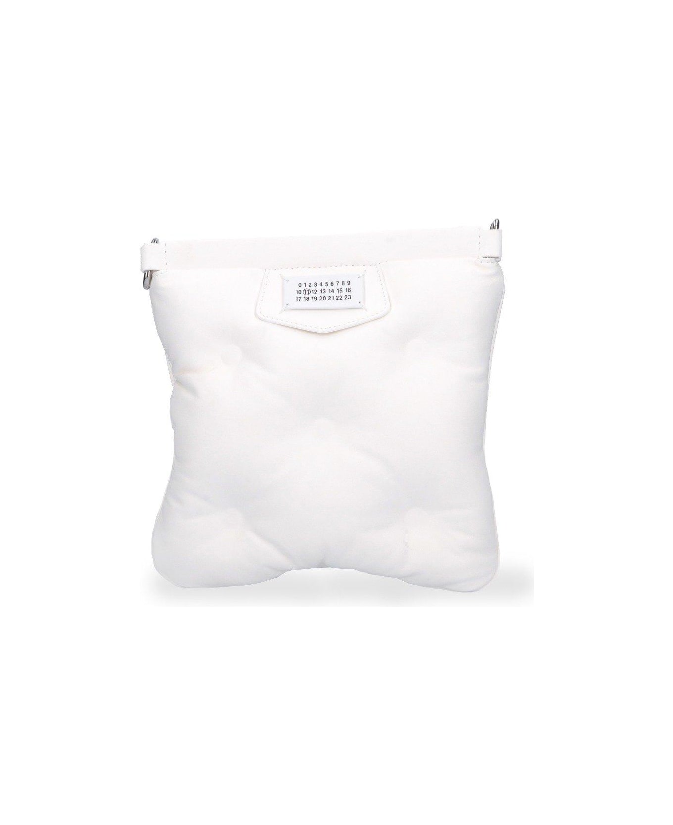 Maison Margiela Glam Slam Logo Patch Messenger Bag - WHITE (White)