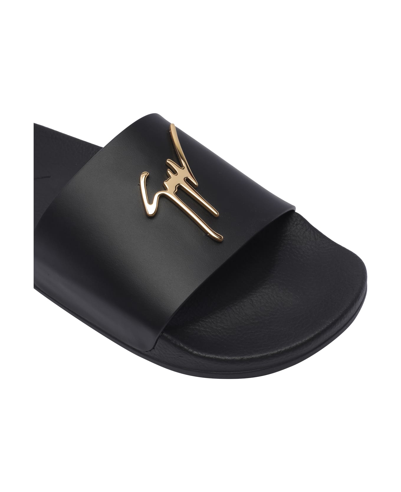 Giuseppe Zanotti Logo Slide Sandals - Black その他各種シューズ