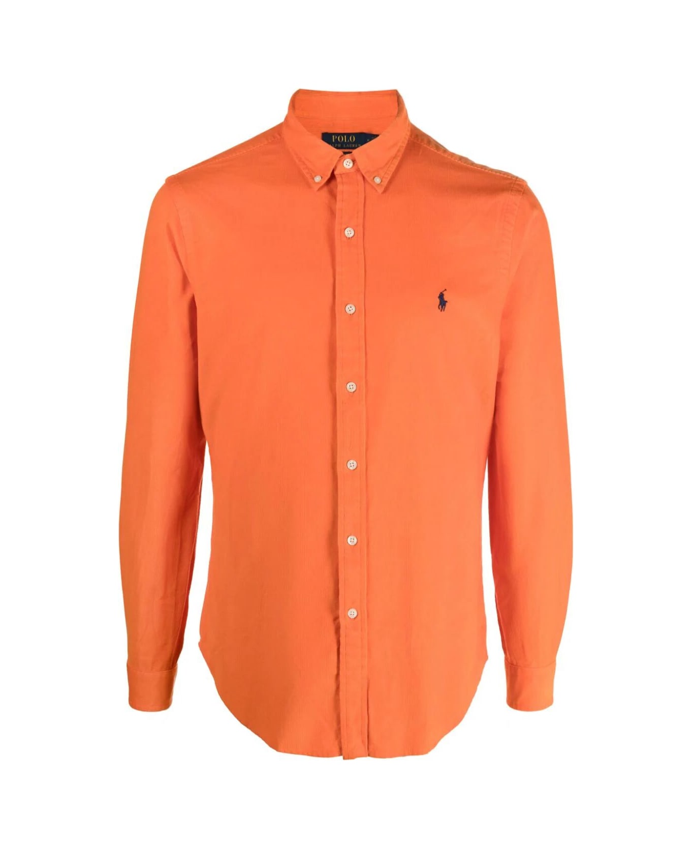 Polo Ralph Lauren Corduroy Long Sleeve Sport Shirt - Spectrum Orange