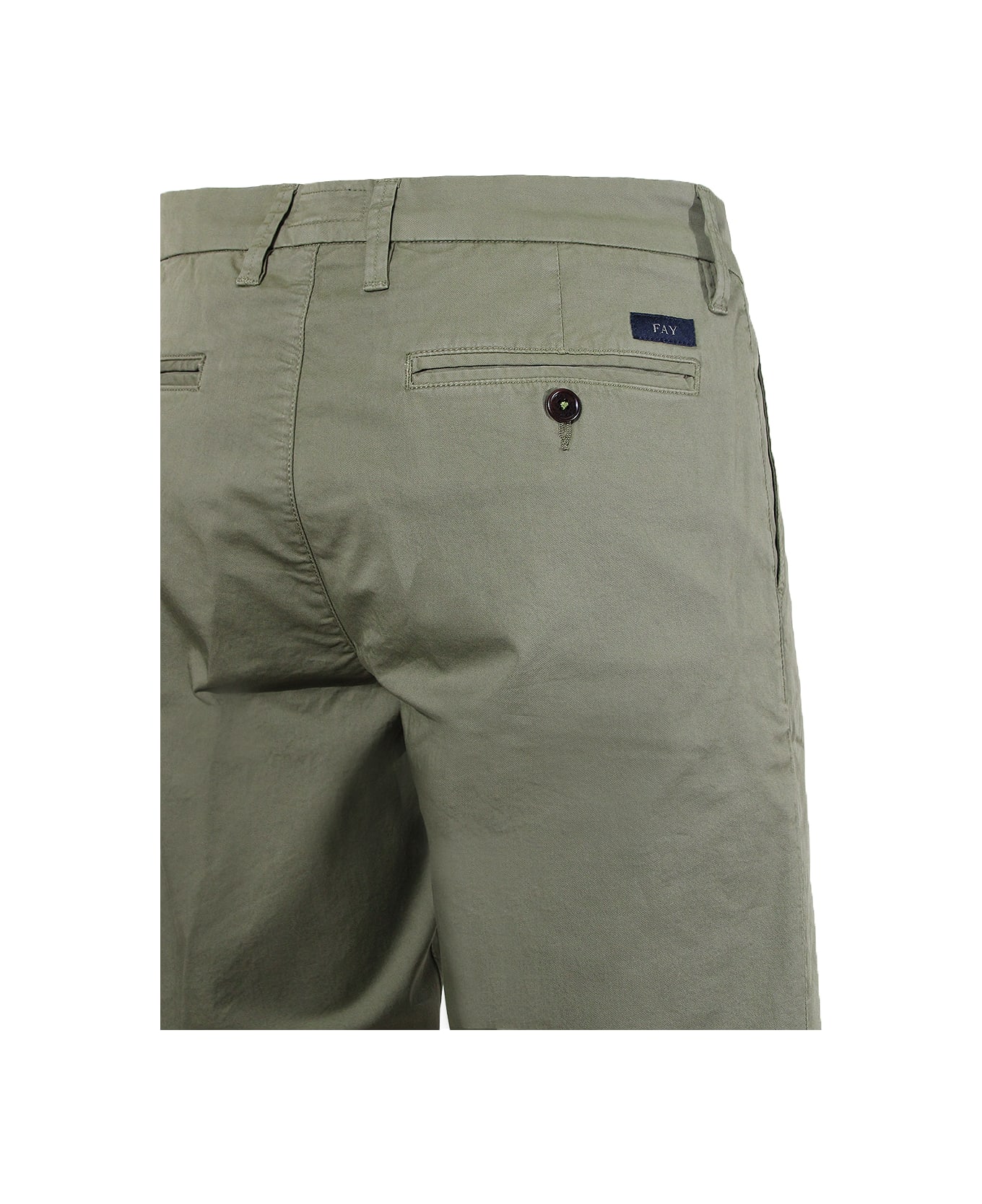 Fay Slim Fit Chino Shorts - Scout