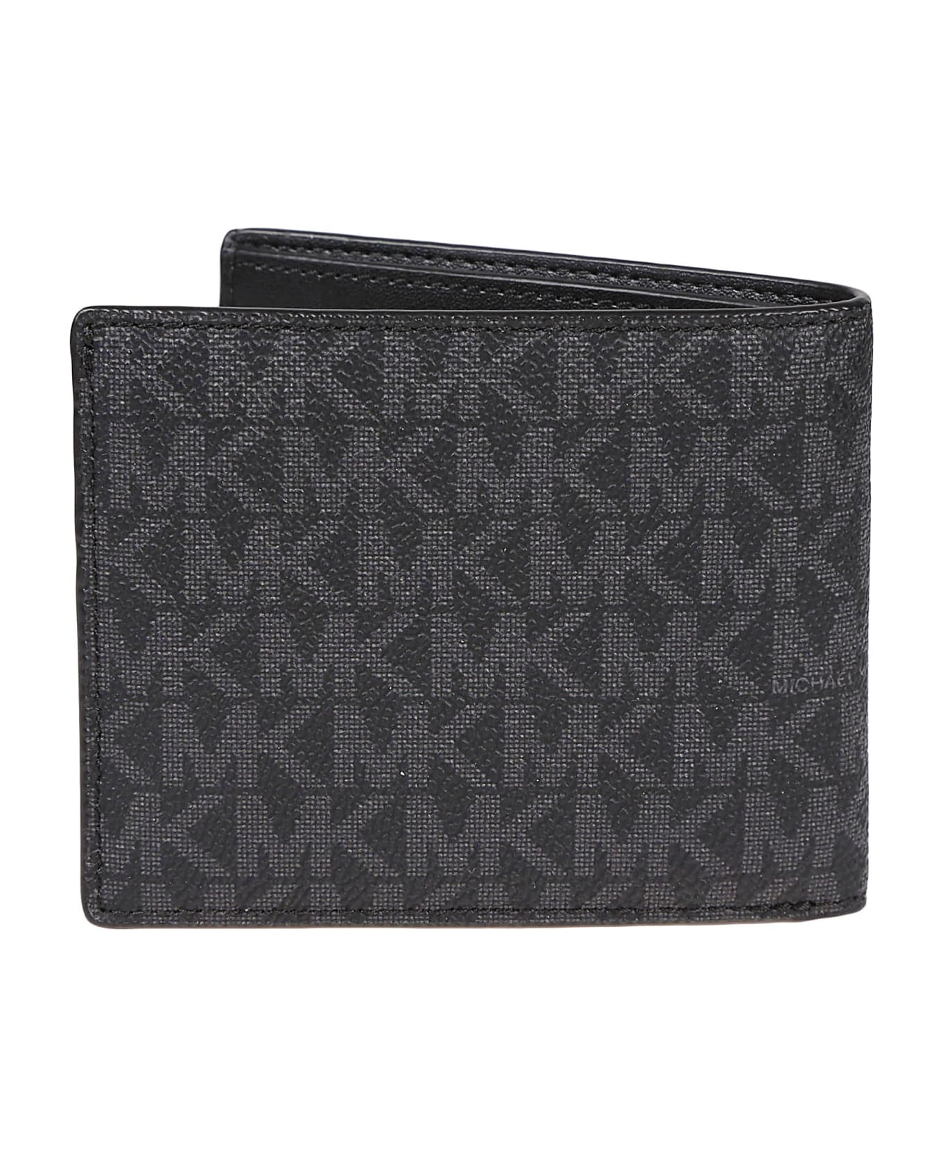 Michael Kors Slim Billfold Wallet With Keyring Box Set - Black