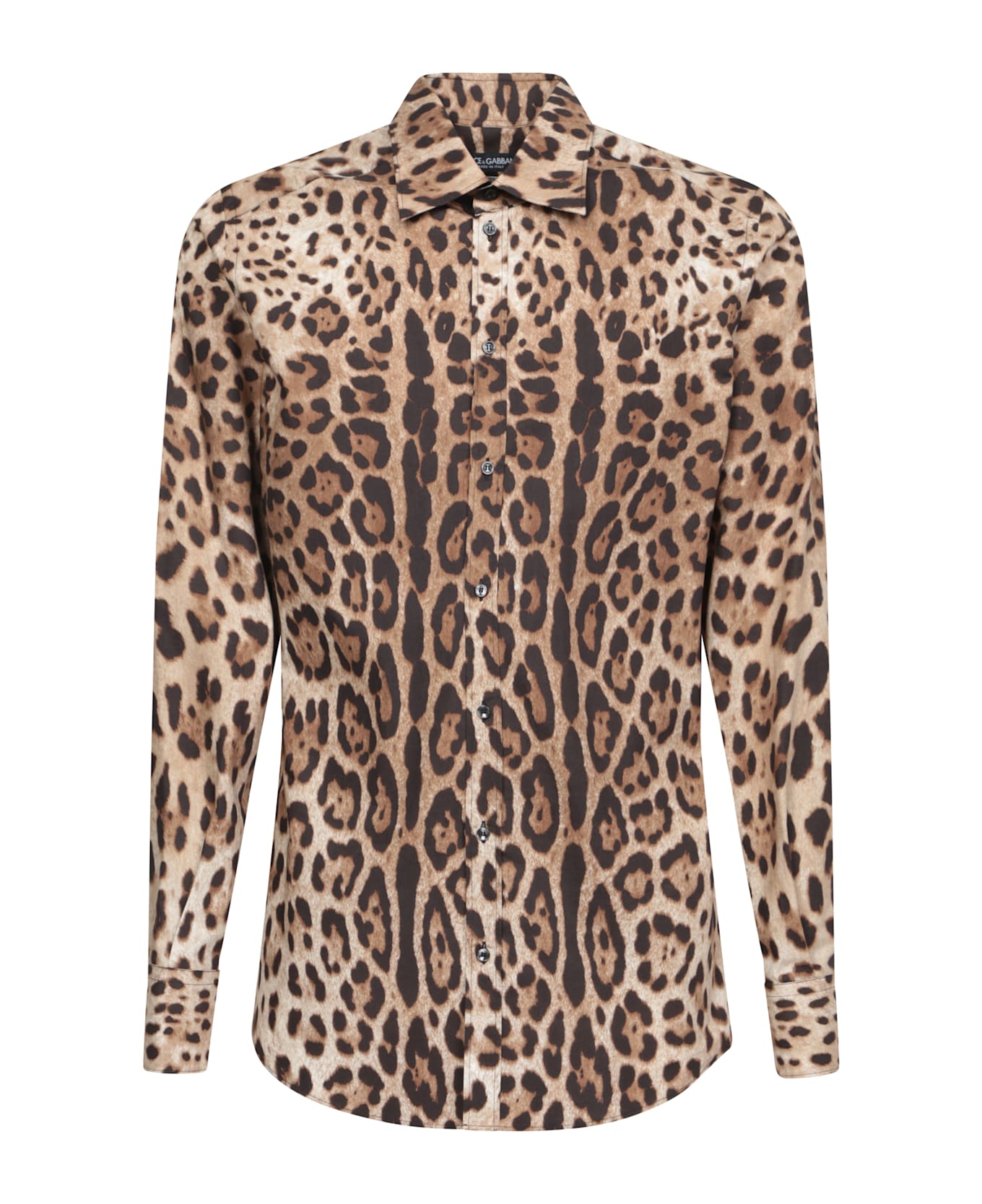 Dolce & Gabbana Leopard Print Silk Shirt - Multi