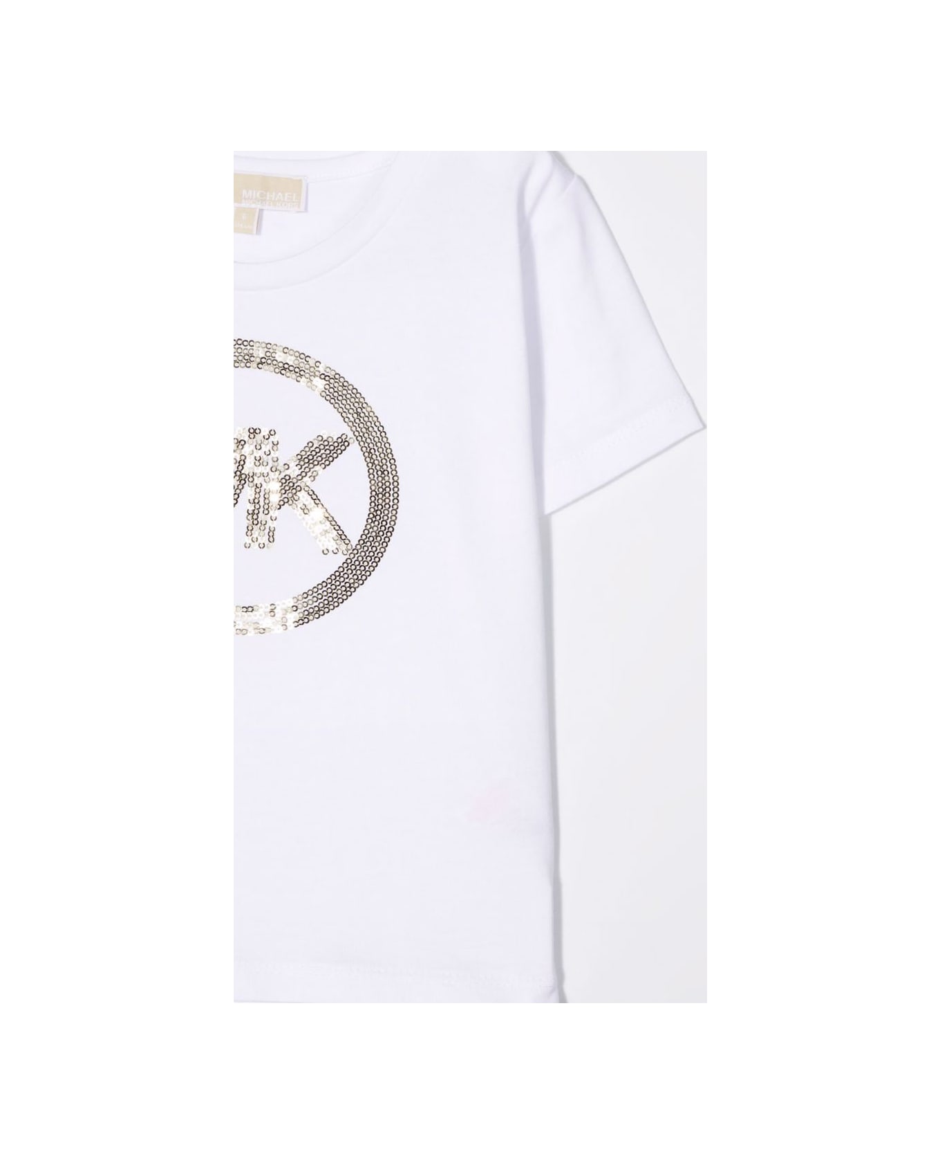 Michael Kors T-shirt With Sequins - WHITE