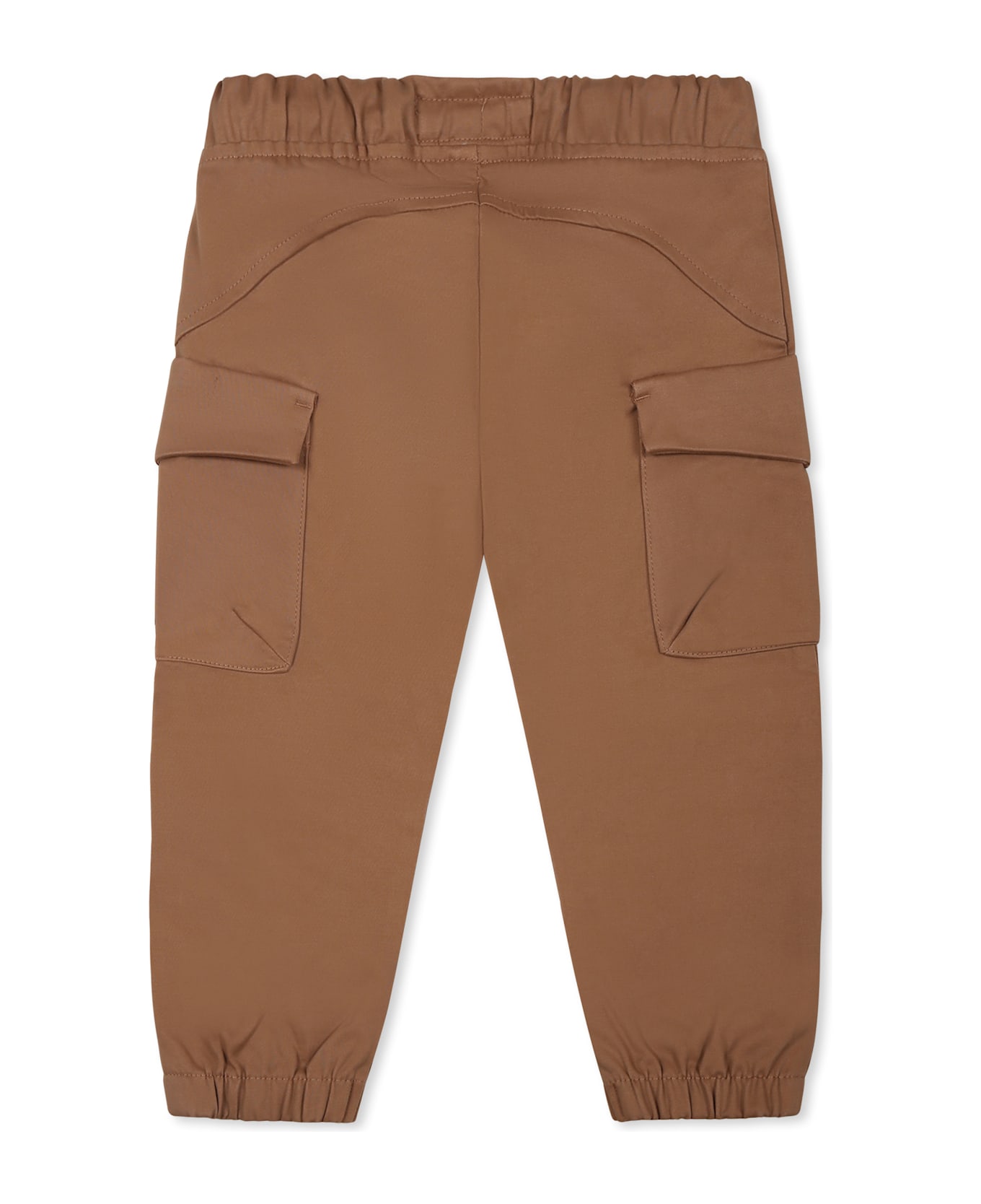 Calvin Klein Brown Trousers For Baby Boy With Logo - Brown