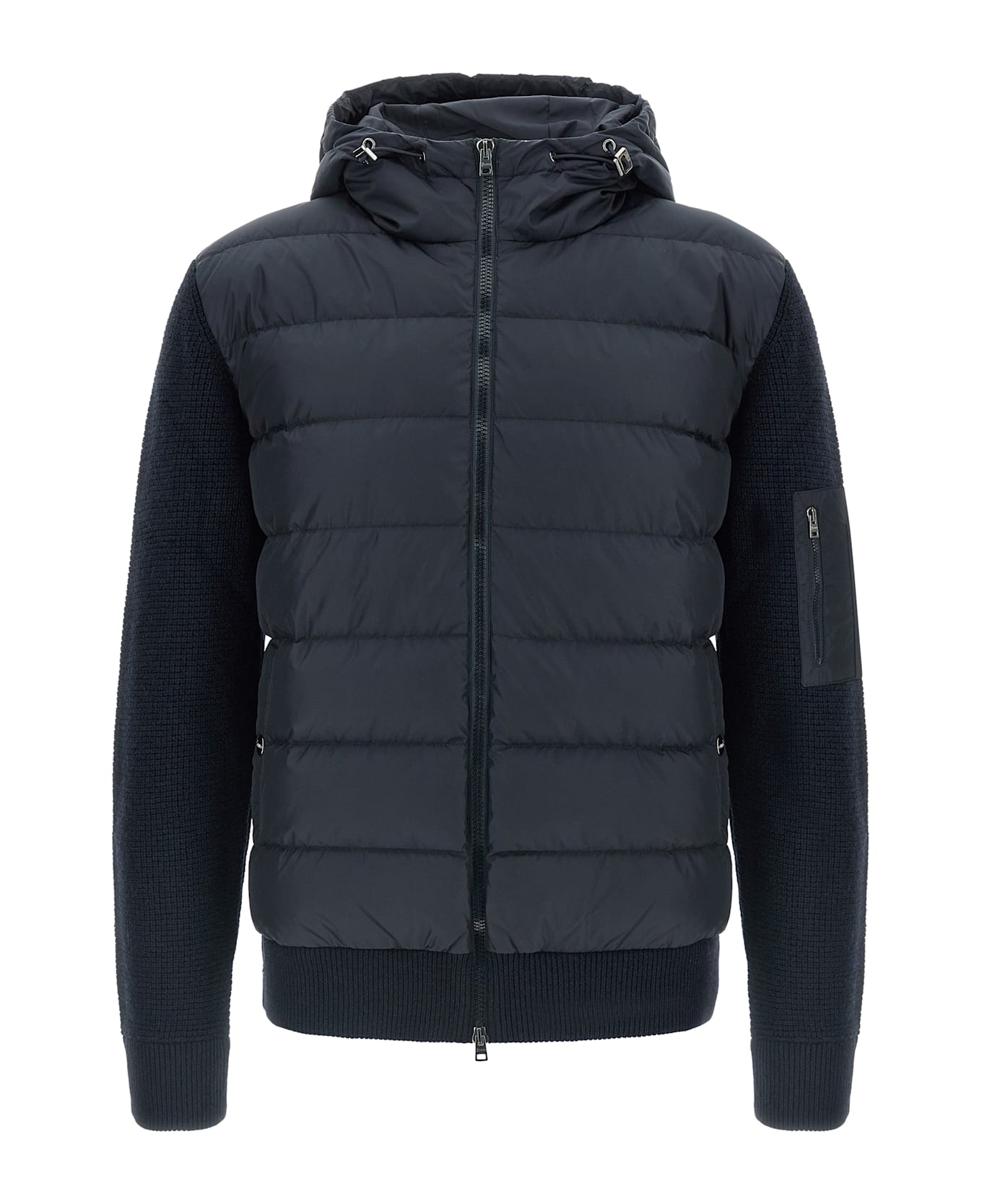 Herno Bi-material Down Jacket - Multicolor