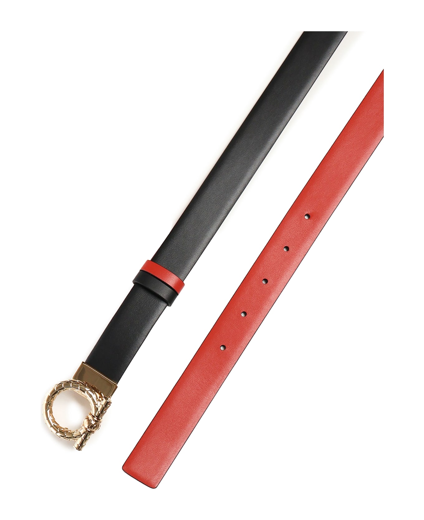 Ferragamo Reversible Belt With Hooks - Black