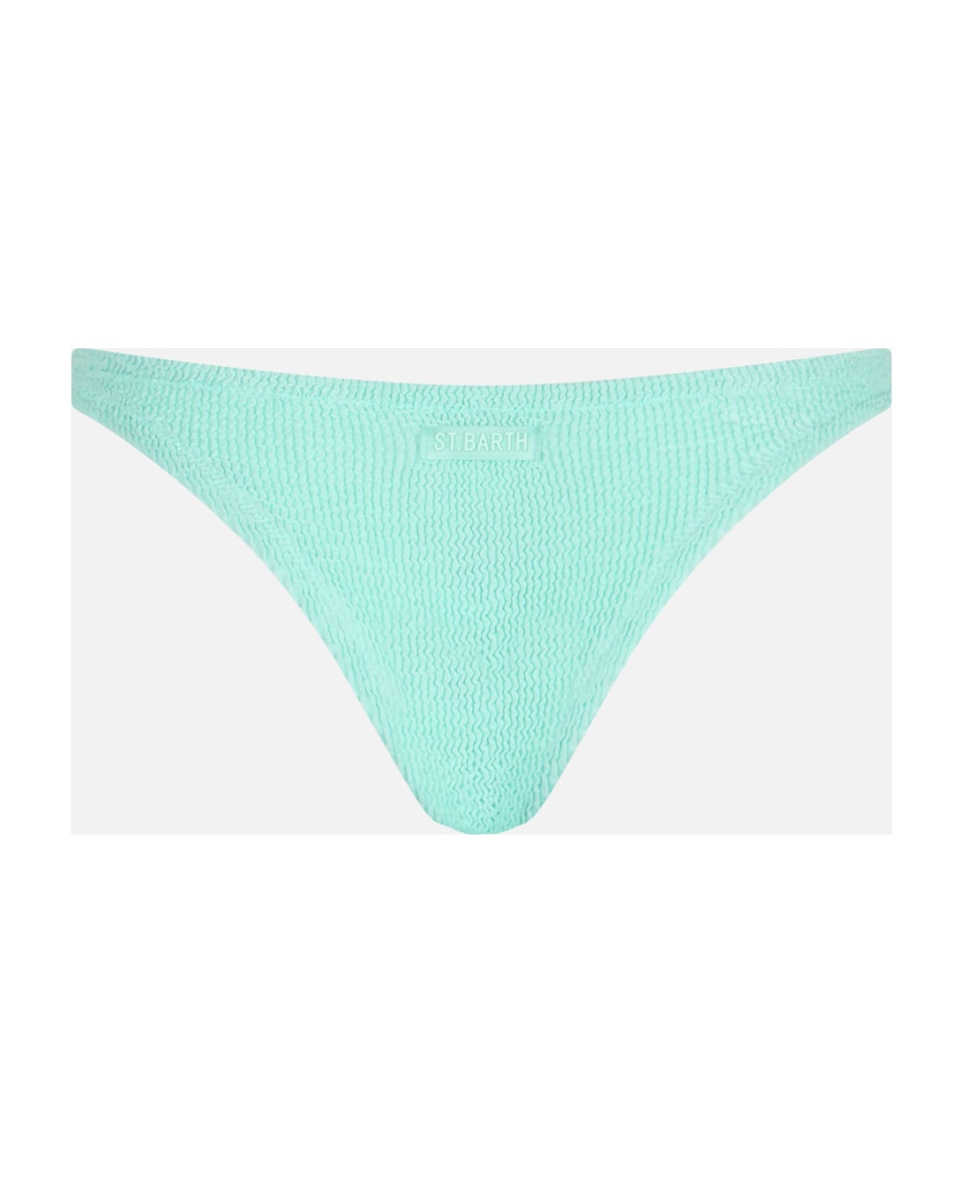 MC2 Saint Barth Woman Sage Green Crinkle Cheeky Swim Briefs Naomi - GREEN